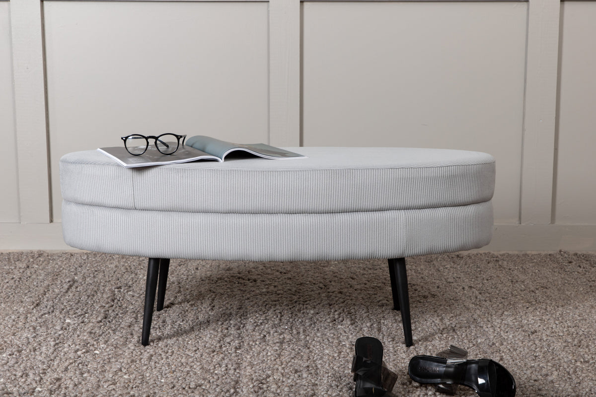 Pouf Otto - Grau-Poufs-Venture Home-le canapé