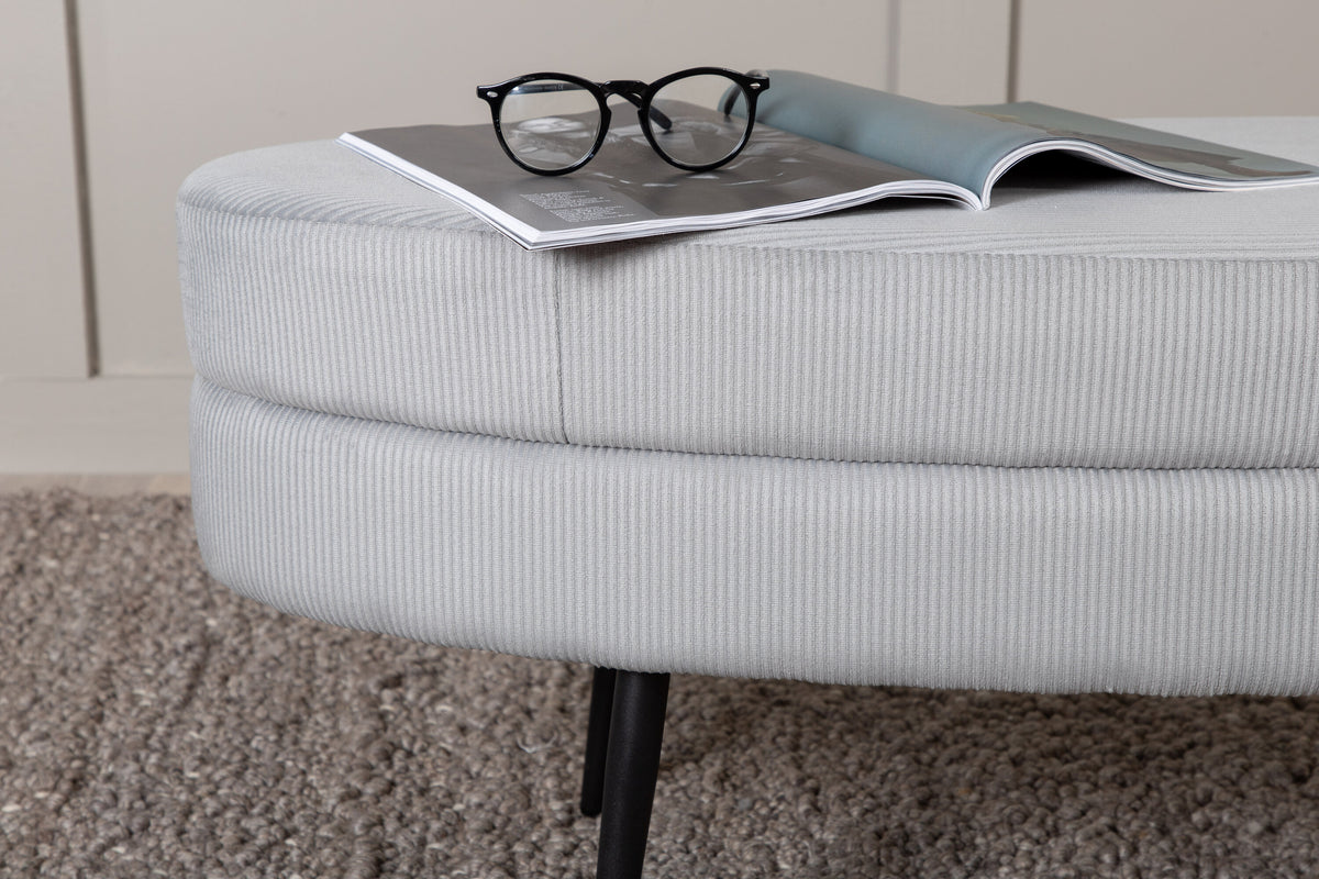 Pouf Otto - Grau-Poufs-Venture Home-le canapé
