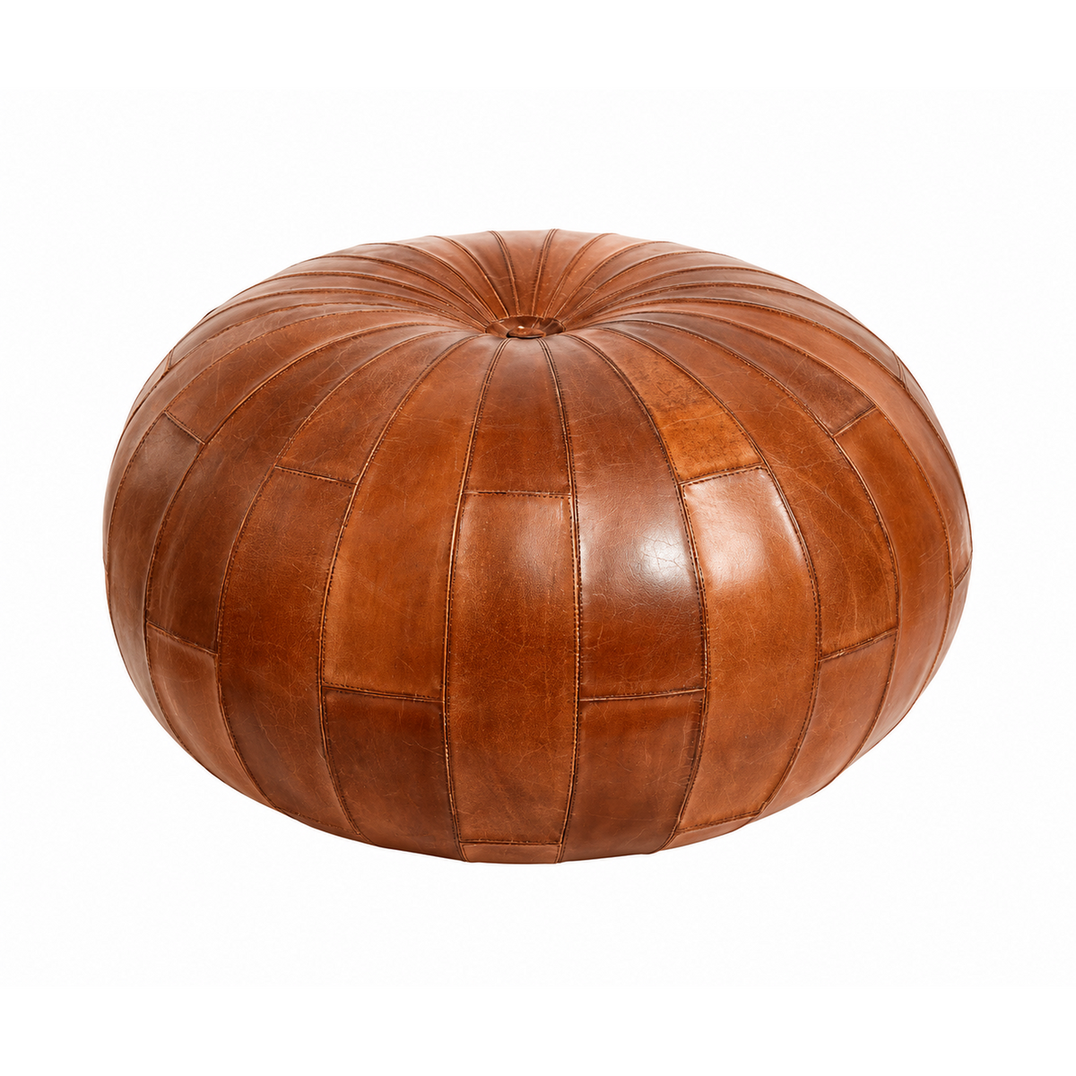 Pouf Rugby aus Büfelleder - Braun-Poufs-Nordal A/S-le canapé