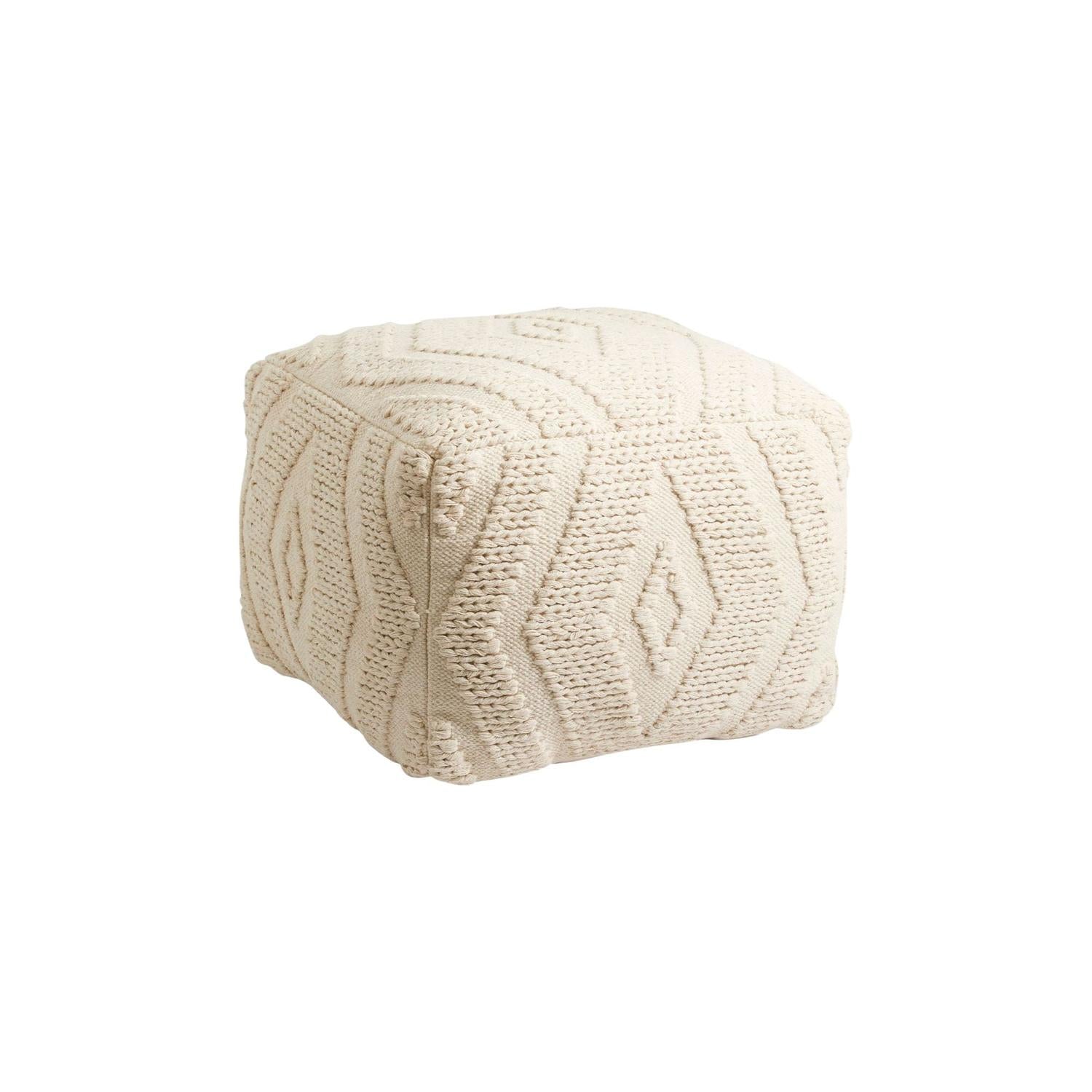 Pouf WULAR aus Baumwolle - Beige-Poufs-Nordal A/S-le canapé