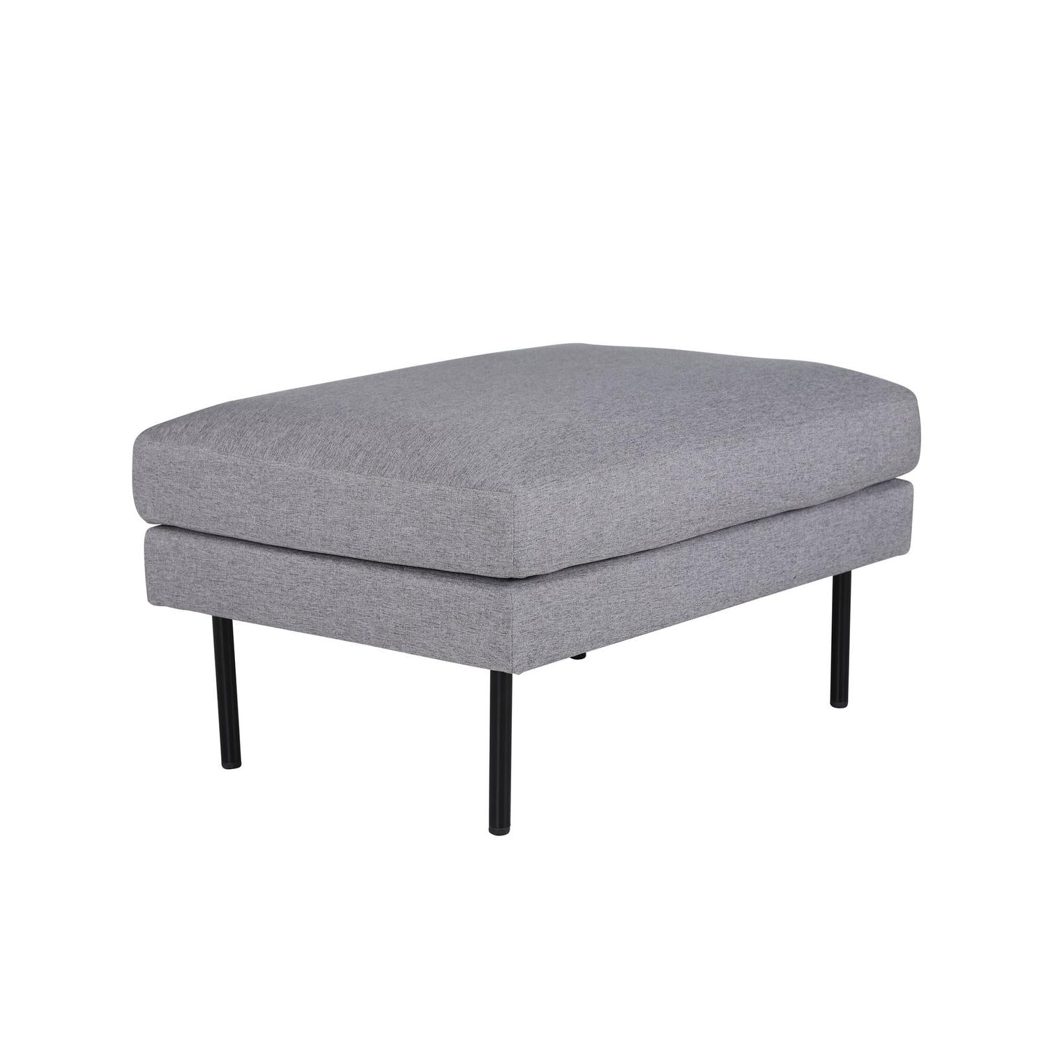 Pouf Zoom aus Stoff - Grau-Poufs-Venture Home-le canapé