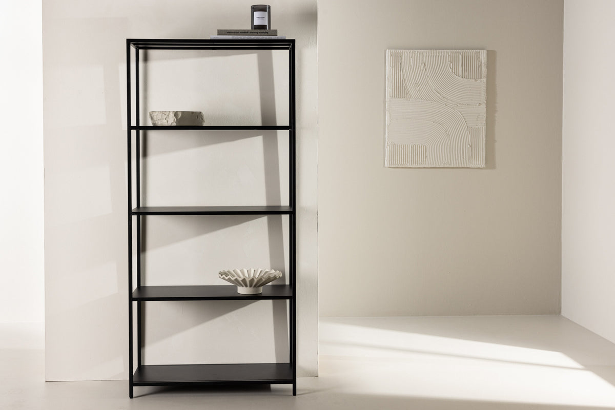Regal Montevideo 150cm aus Metall - Schwarz-Venture Home-le canapé