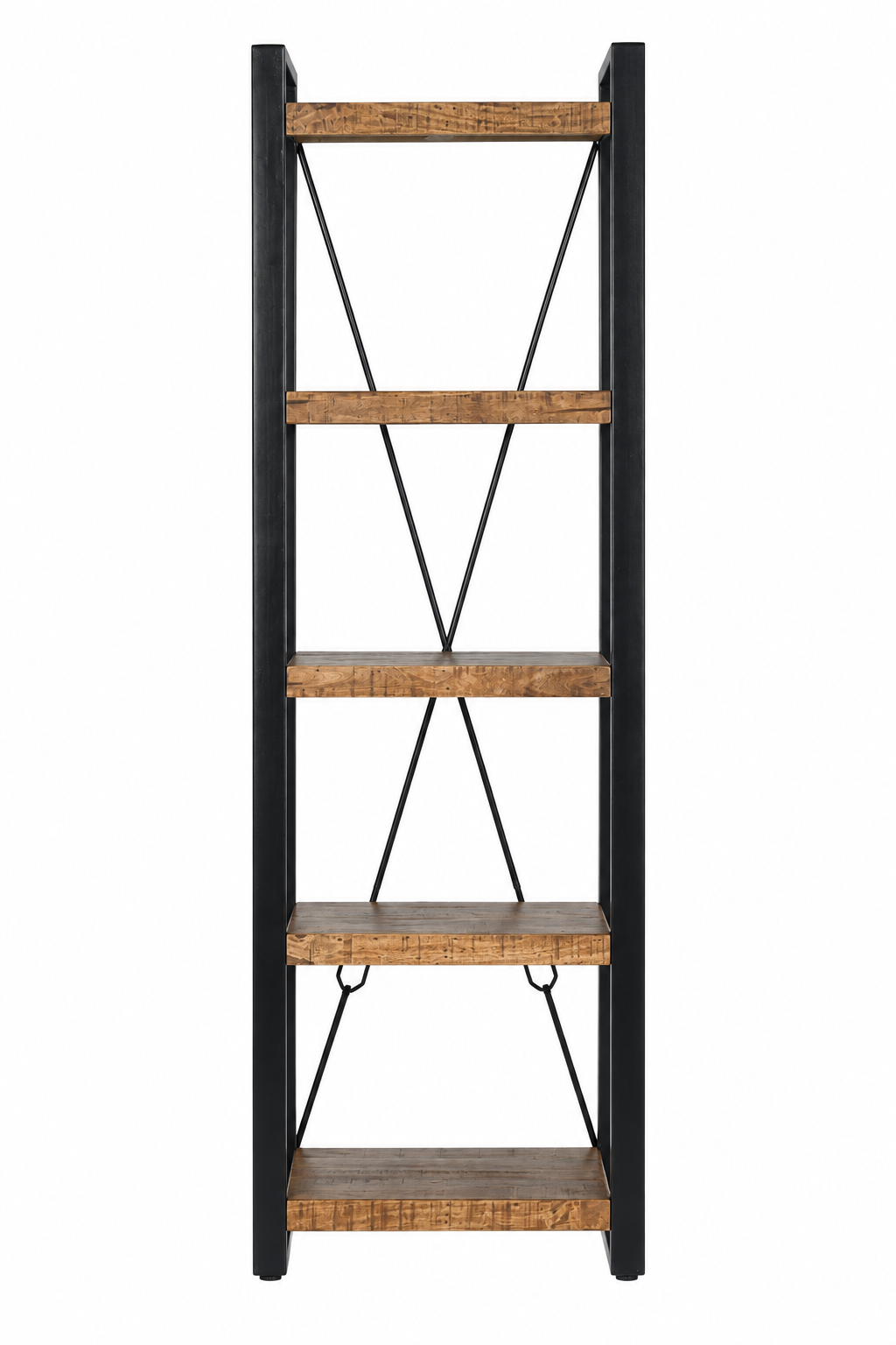 Regal Nairobi 200cm aus Massivholz - Braun-Regale-Livingfurn-le canapé