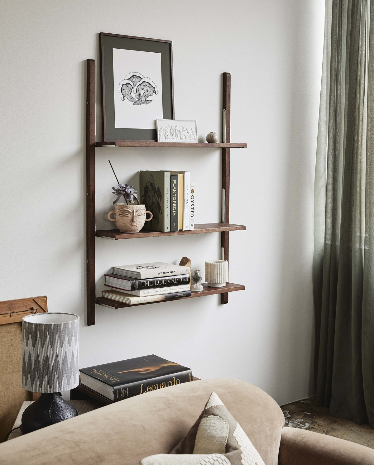 Regal Sinca 126cm aus Massivholz mit 3 verstellbaren Böden-Nordal A/S-le canapé
