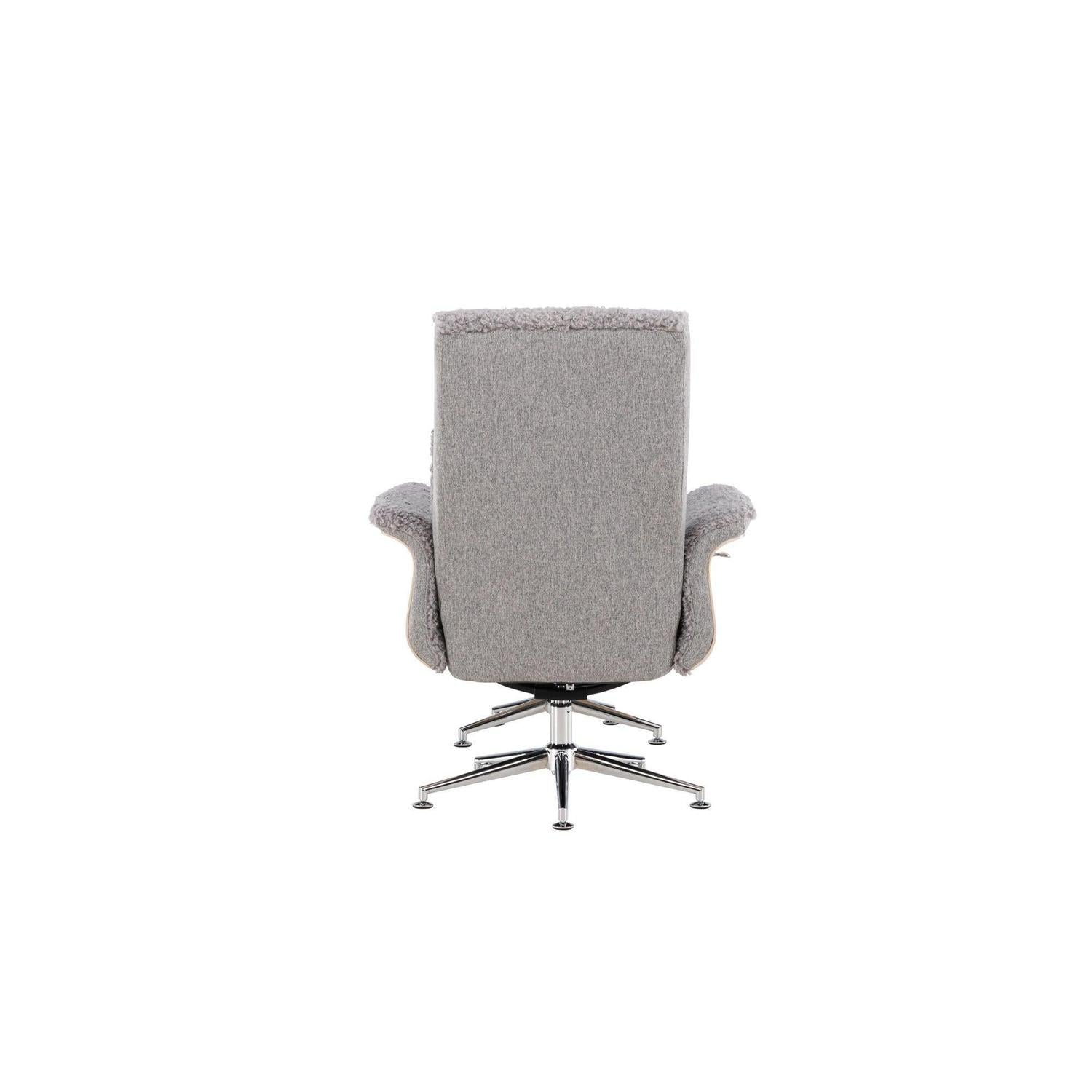 Relaxsessel Hagön mit Fußhocker - Grau / Whitewash-Venture Home-le canapé
