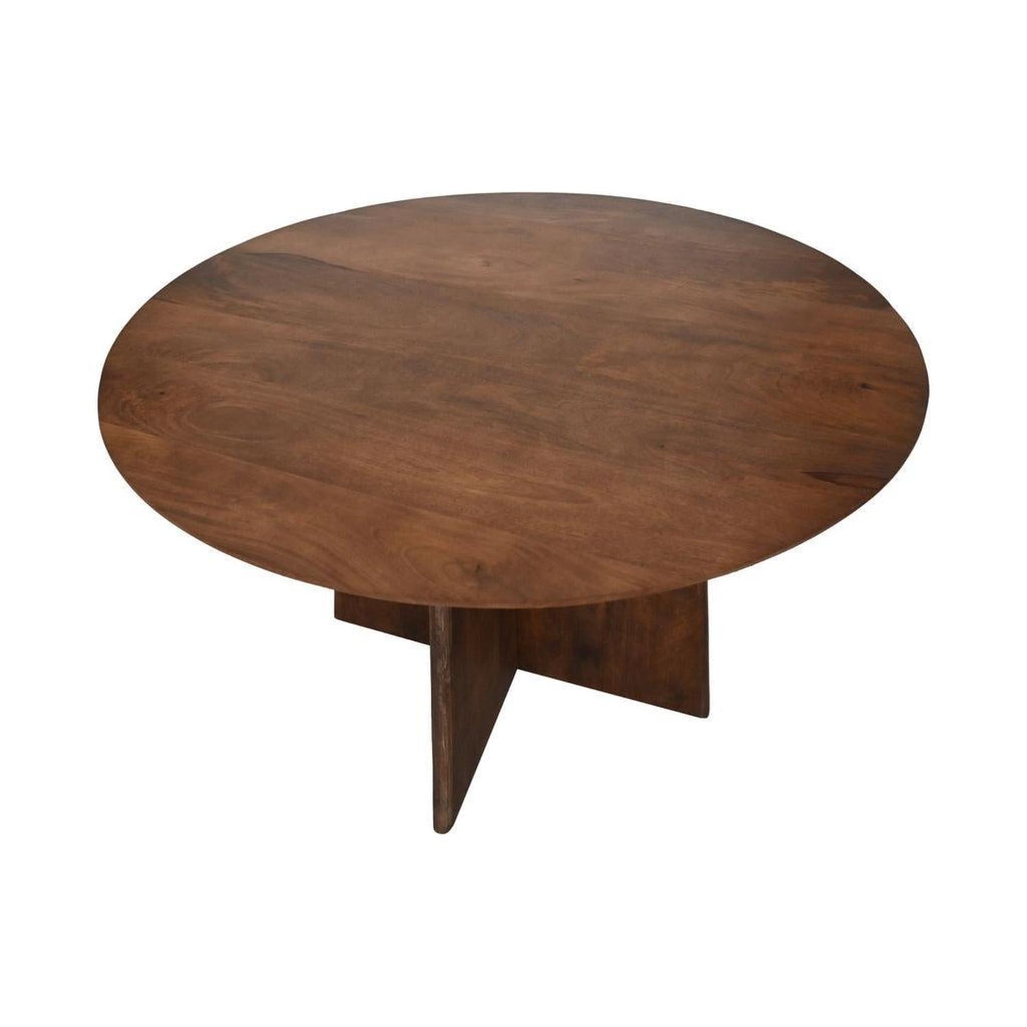 Esstisch Kruispoot rund ø120cm - dunkelbraun-Esstisch Rund-le canapé