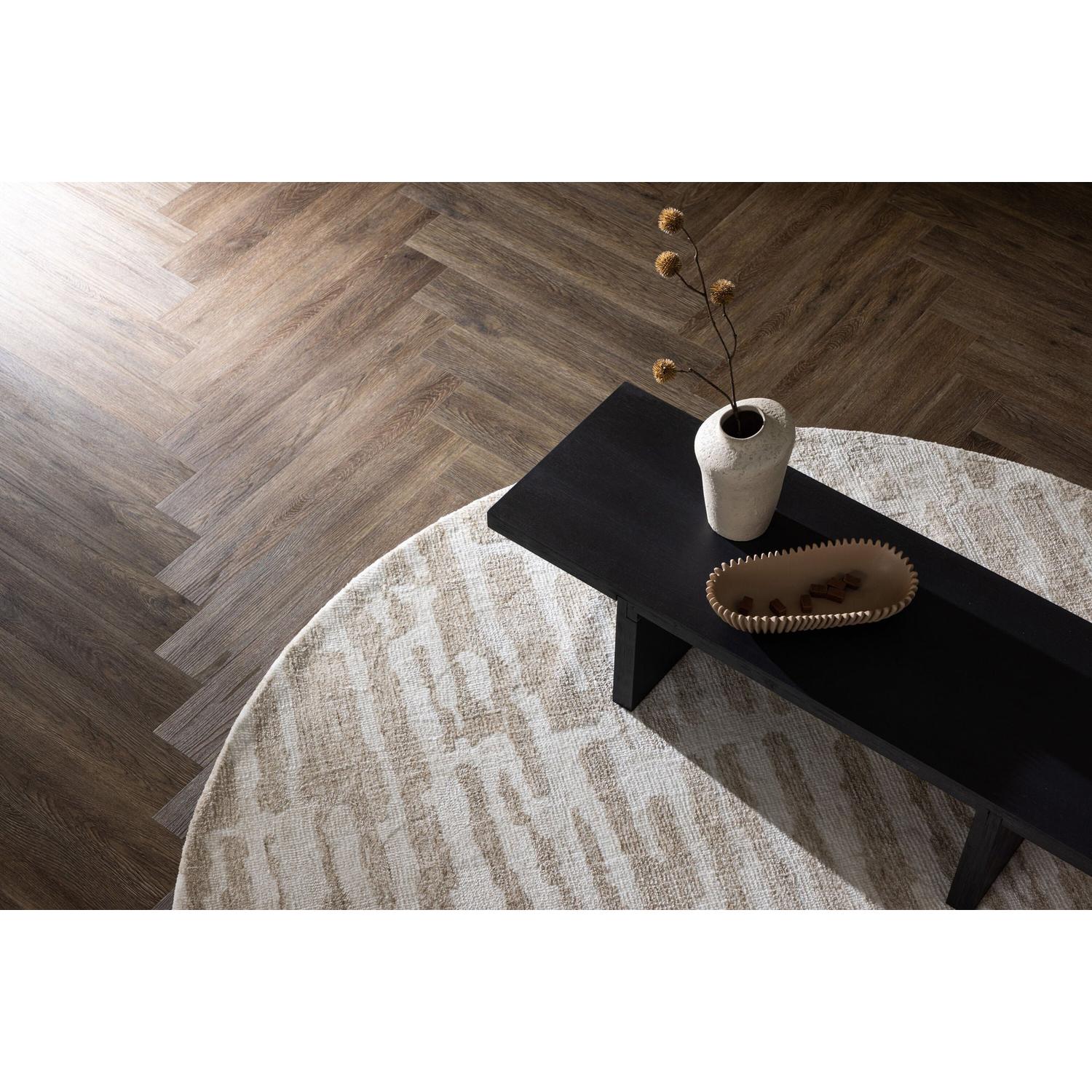 Runder Teppich Milos Ø200cm - Beige-Teppich-Venture Home-le canapé