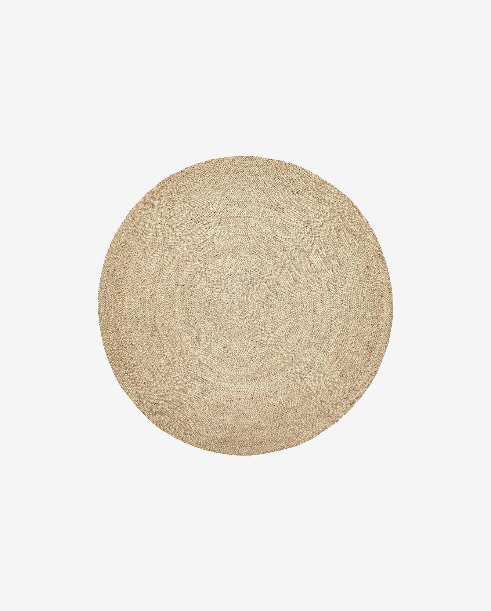 Runder Teppich Ø150cm aus Jute - Natur-Teppiche-Nordal A/S-le canapé
