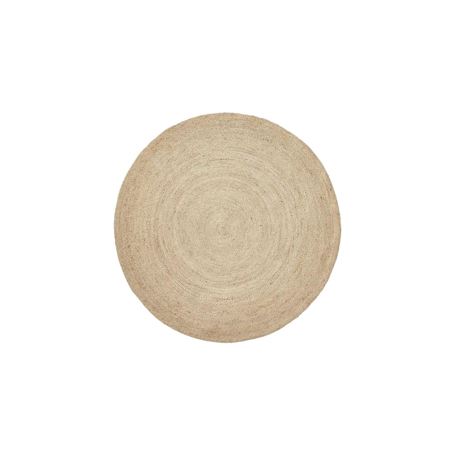 Runder Teppich Ø150cm aus Jute - Natur-Teppiche-Nordal A/S-le canapé