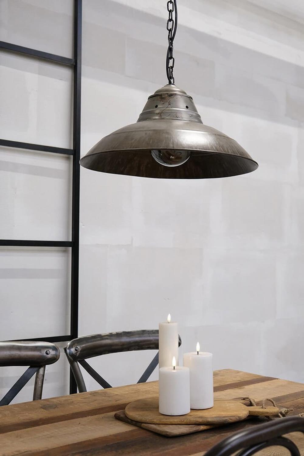 Rustikale Hängelampe Gemini aus Eisen-Hängelampen-Trademark Living-le canapé