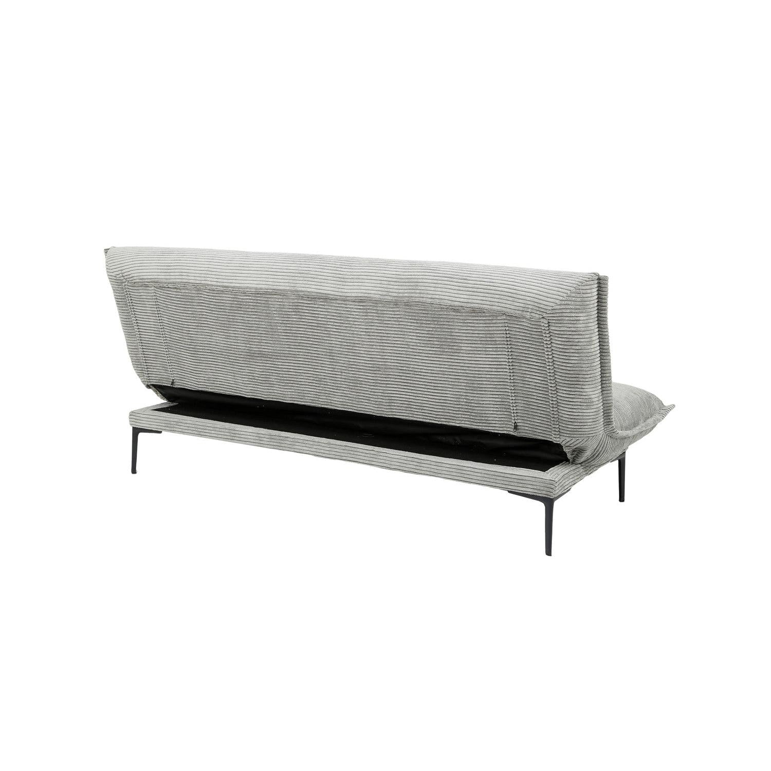 Schlafsofa Alisa aus Cord - Dunkelgrau-Schlafsofa-Rousseau-le canapé