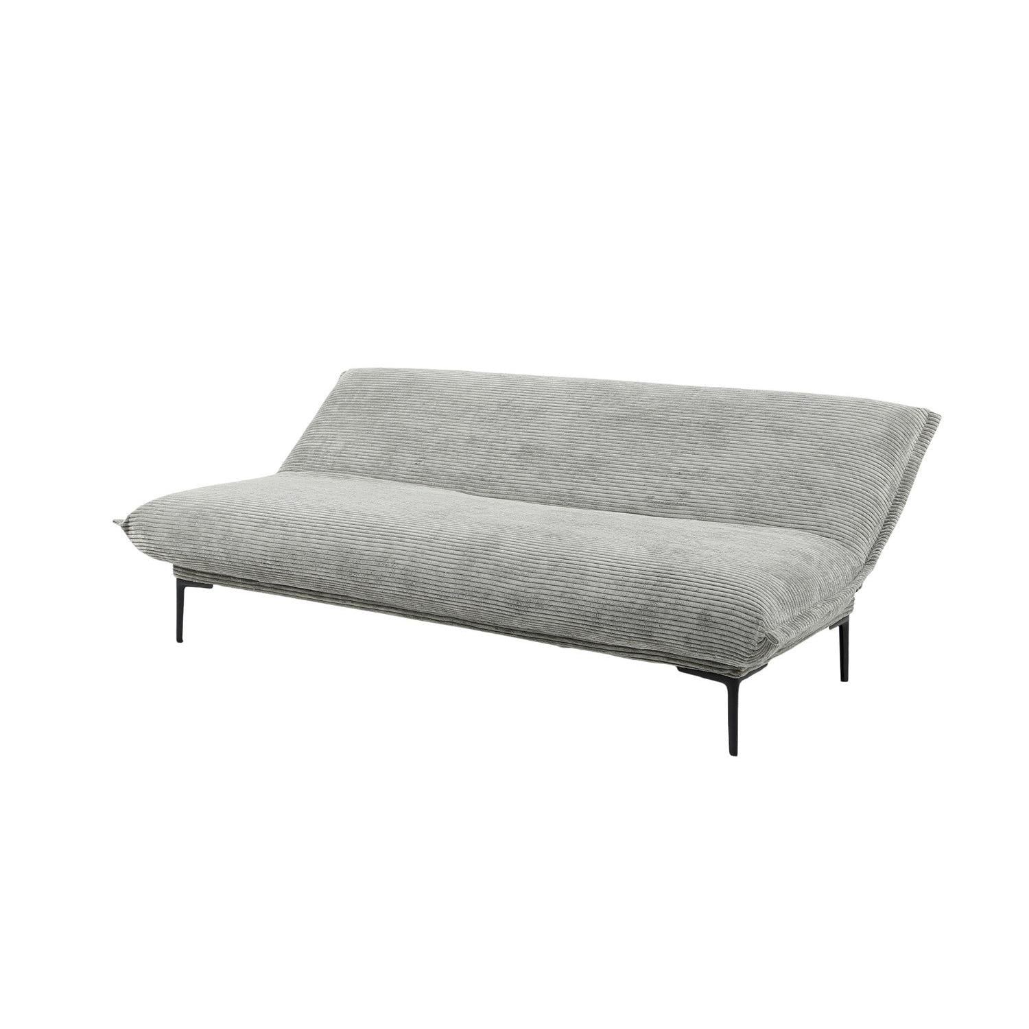 Schlafsofa Alisa aus Cord - Dunkelgrau-Schlafsofa-Rousseau-le canapé