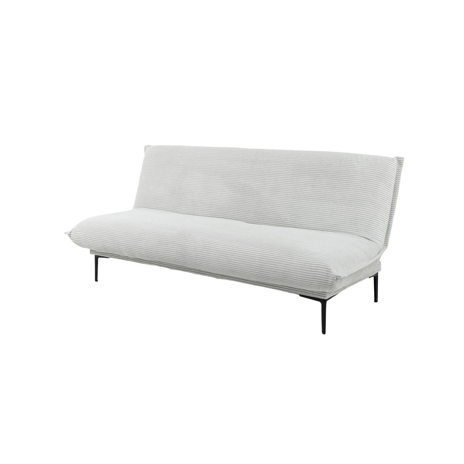Schlafsofa Alisa aus Cord - Hellgrau-Schlafsofa-Rousseau-le canapé