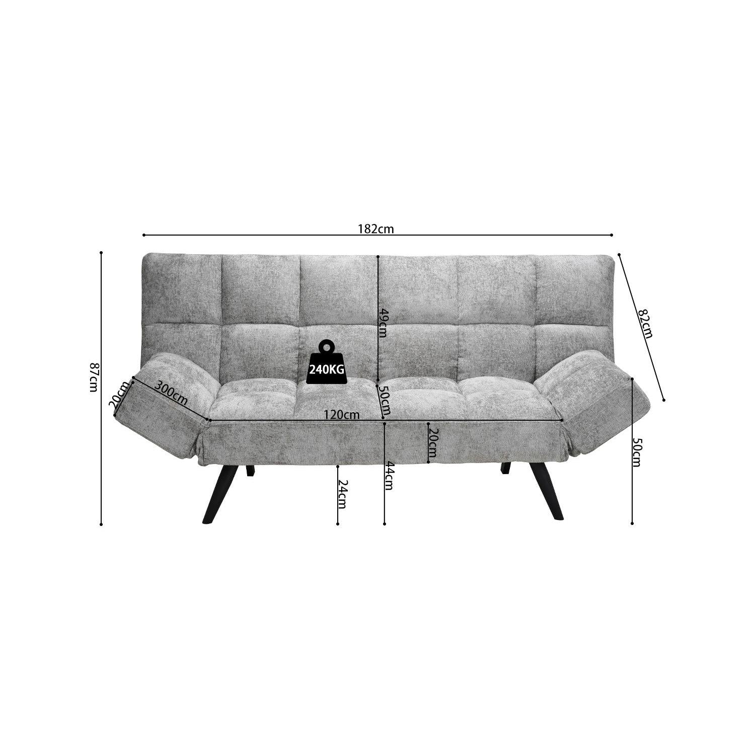 Schlafsofa Bursa - Grau-Schlafsofa-Rousseau-le canapé
