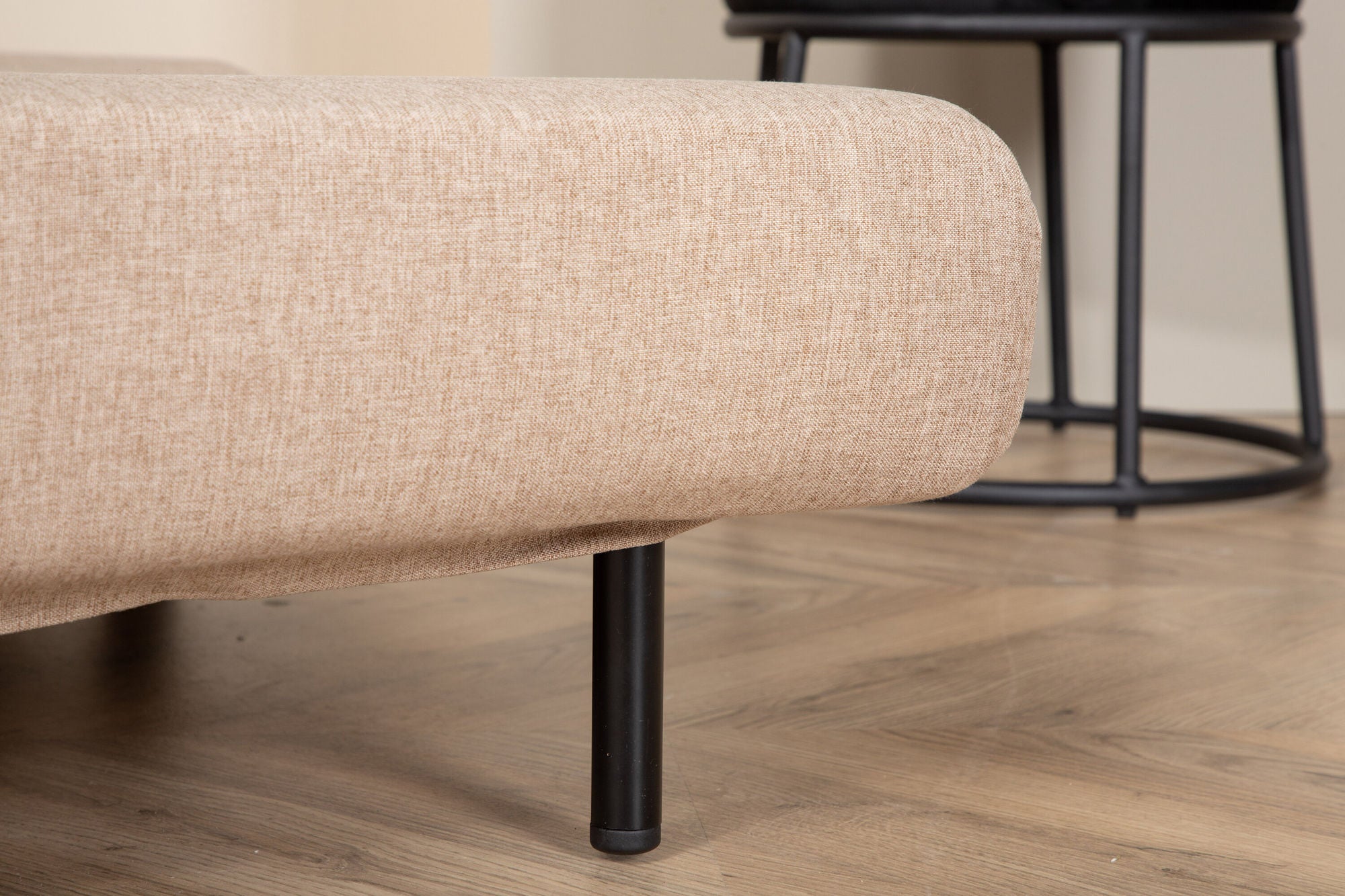 Schlafsofa Vicky Doppel aus Stoff - Hellbraun-Schlafsofas-Venture Home-le canapé