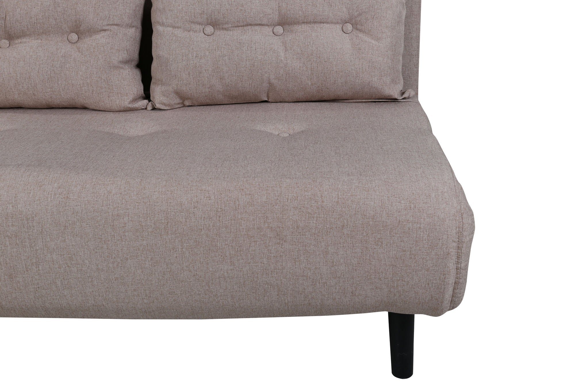Schlafsofa Vicky Doppel aus Stoff - Hellbraun-Schlafsofas-Venture Home-le canapé