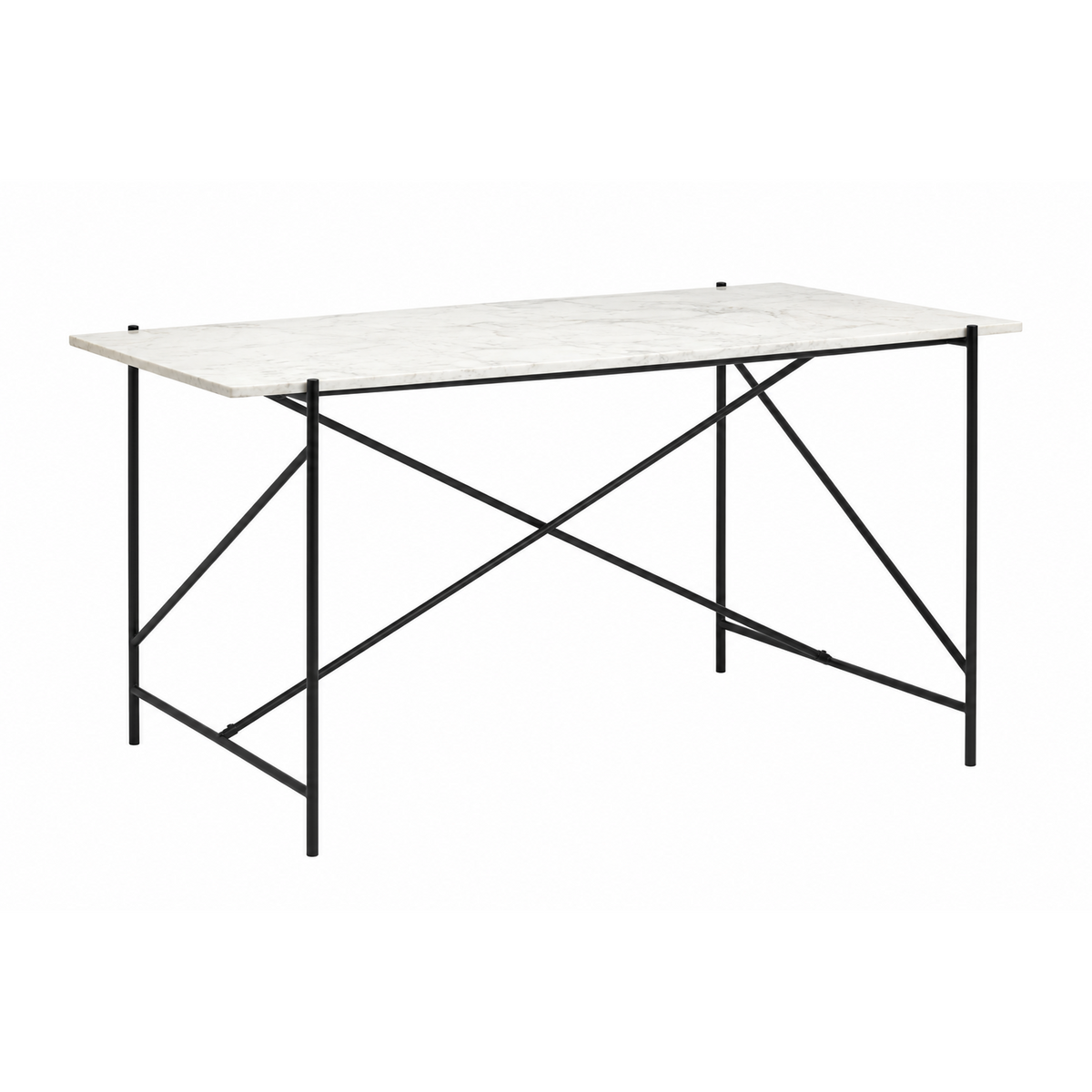 Schreibtisch DEE 142cm mit Steinplatte - Weiß-Schreibtische-Nordal A/S-le canapé