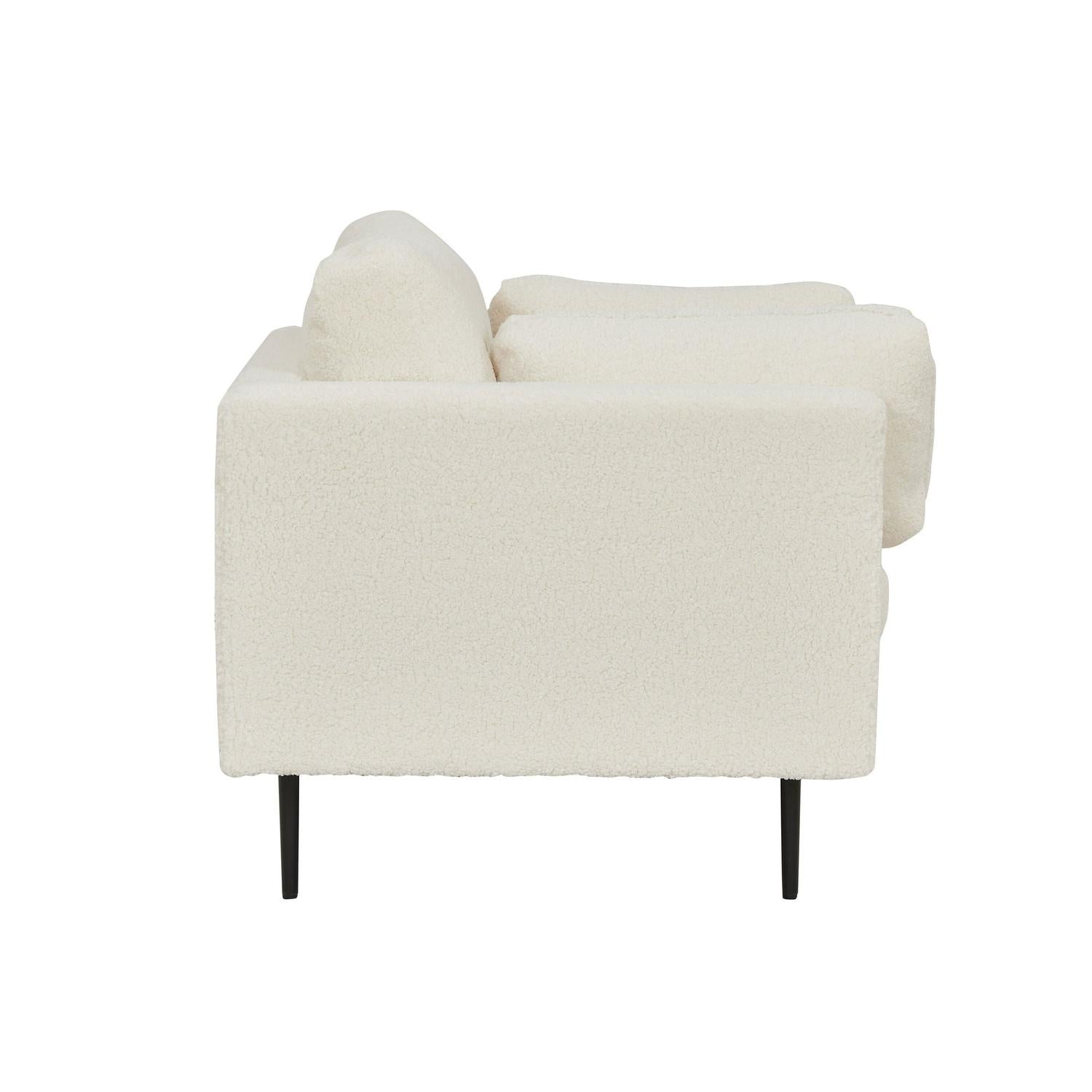 Sessel Boom aus Teddy- Bouclé - Creme-Sessel-Venture Home-le canapé