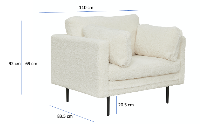 Sessel Boom mit Armlehnen - Dunkelgrau-Sessel-Venture Home-le canapé