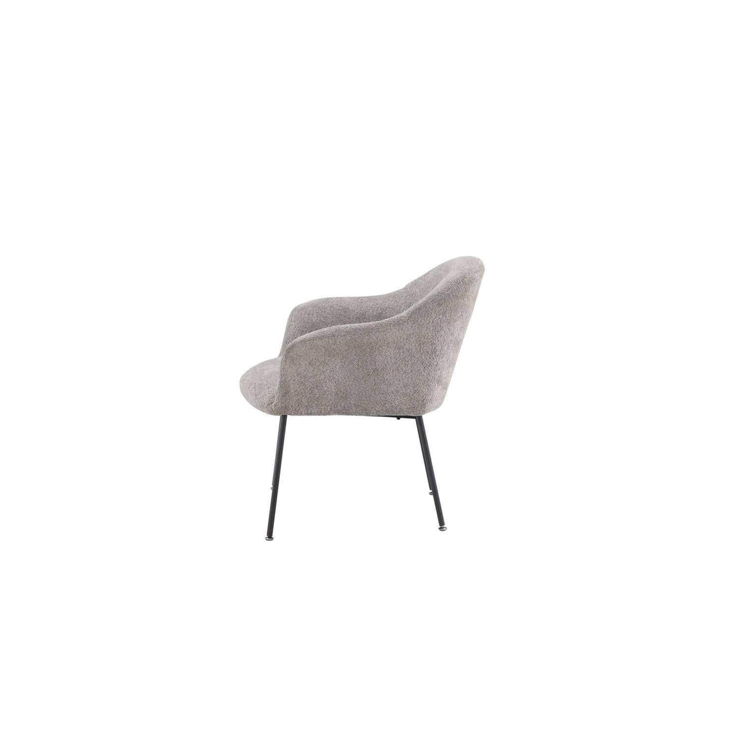 Sessel Catania aus Teddy Bouclé - Grau-Sessel-Venture Home-le canapé