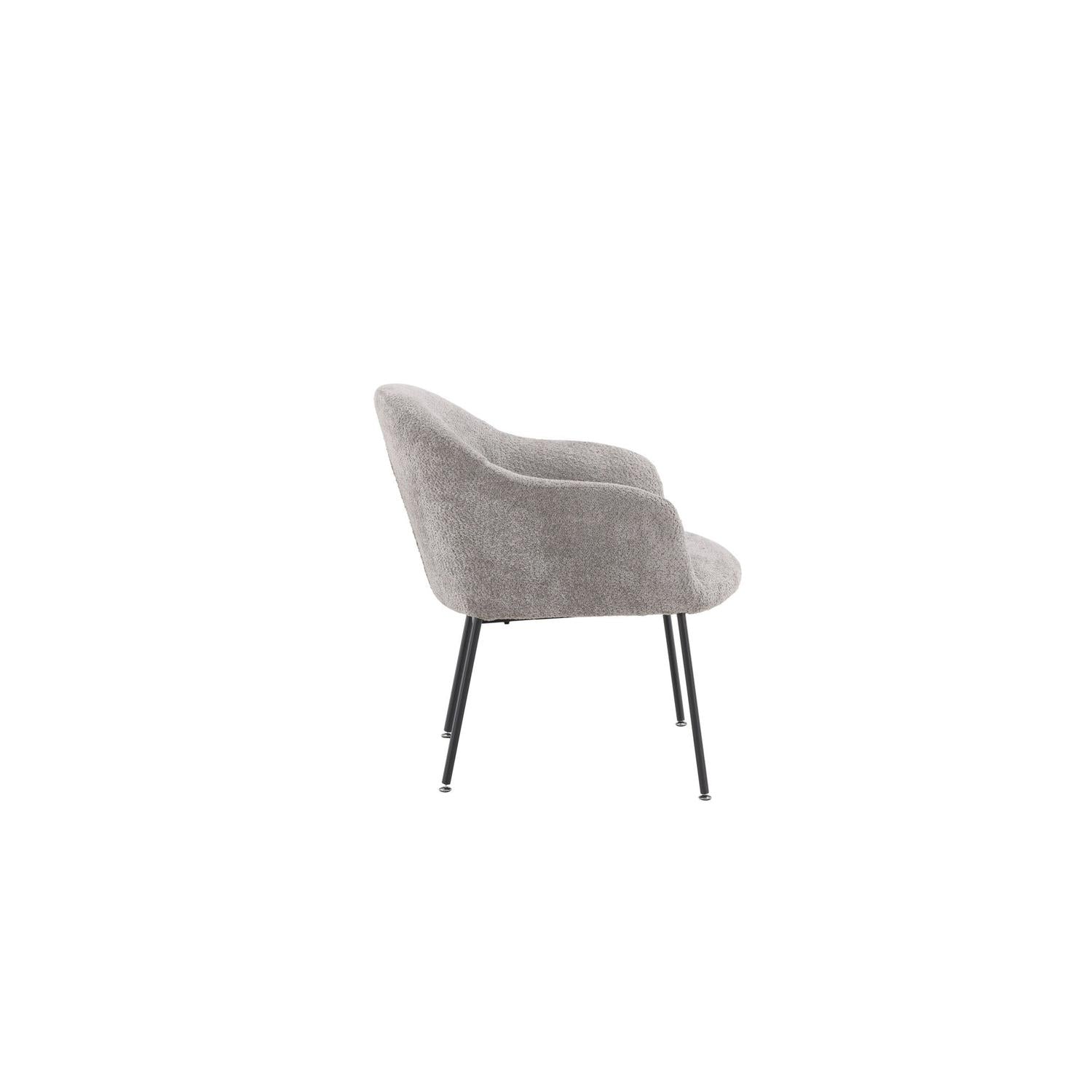 Sessel Catania aus Teddy Bouclé - Grau-Sessel-Venture Home-le canapé