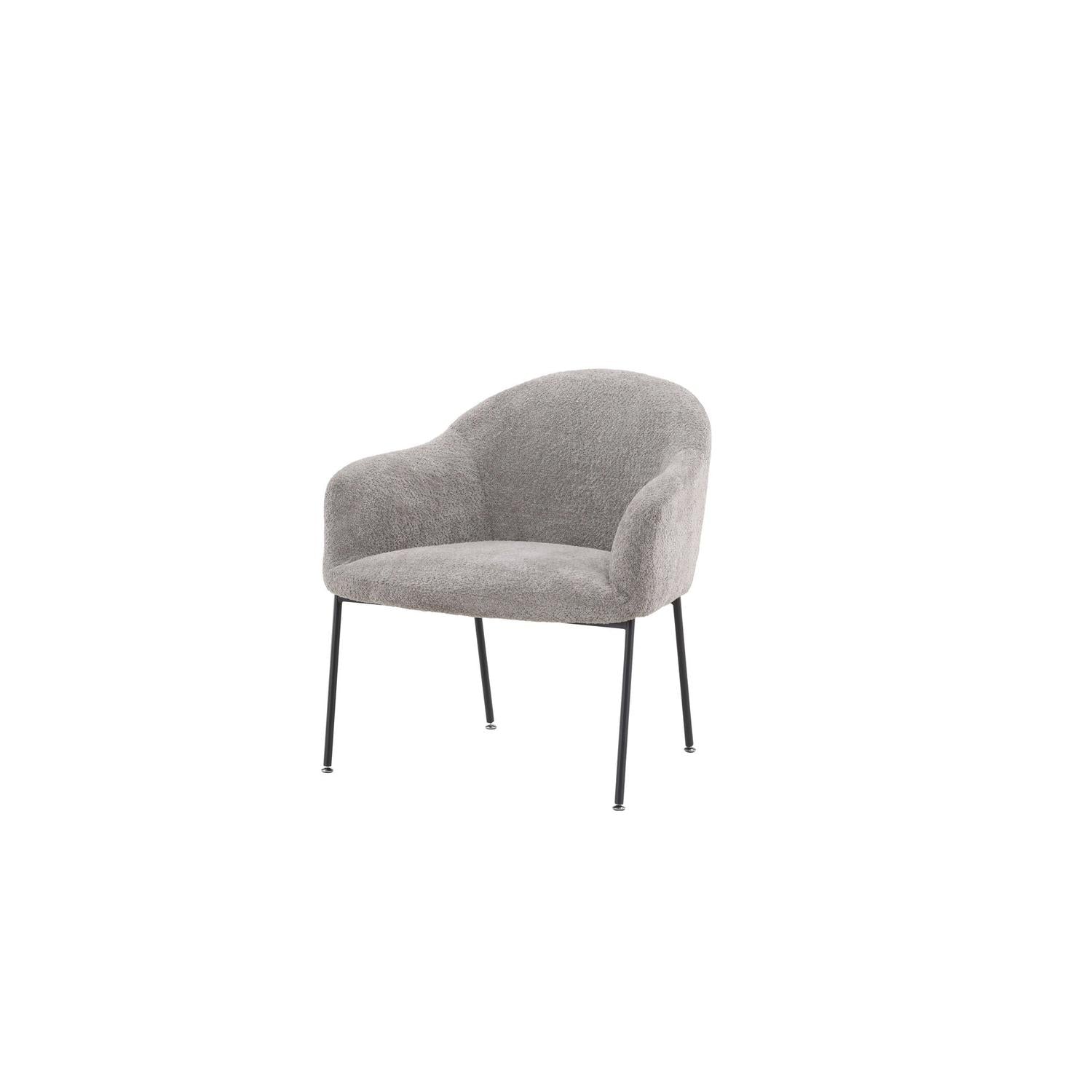 Sessel Catania aus Teddy Bouclé - Grau-Sessel-Venture Home-le canapé