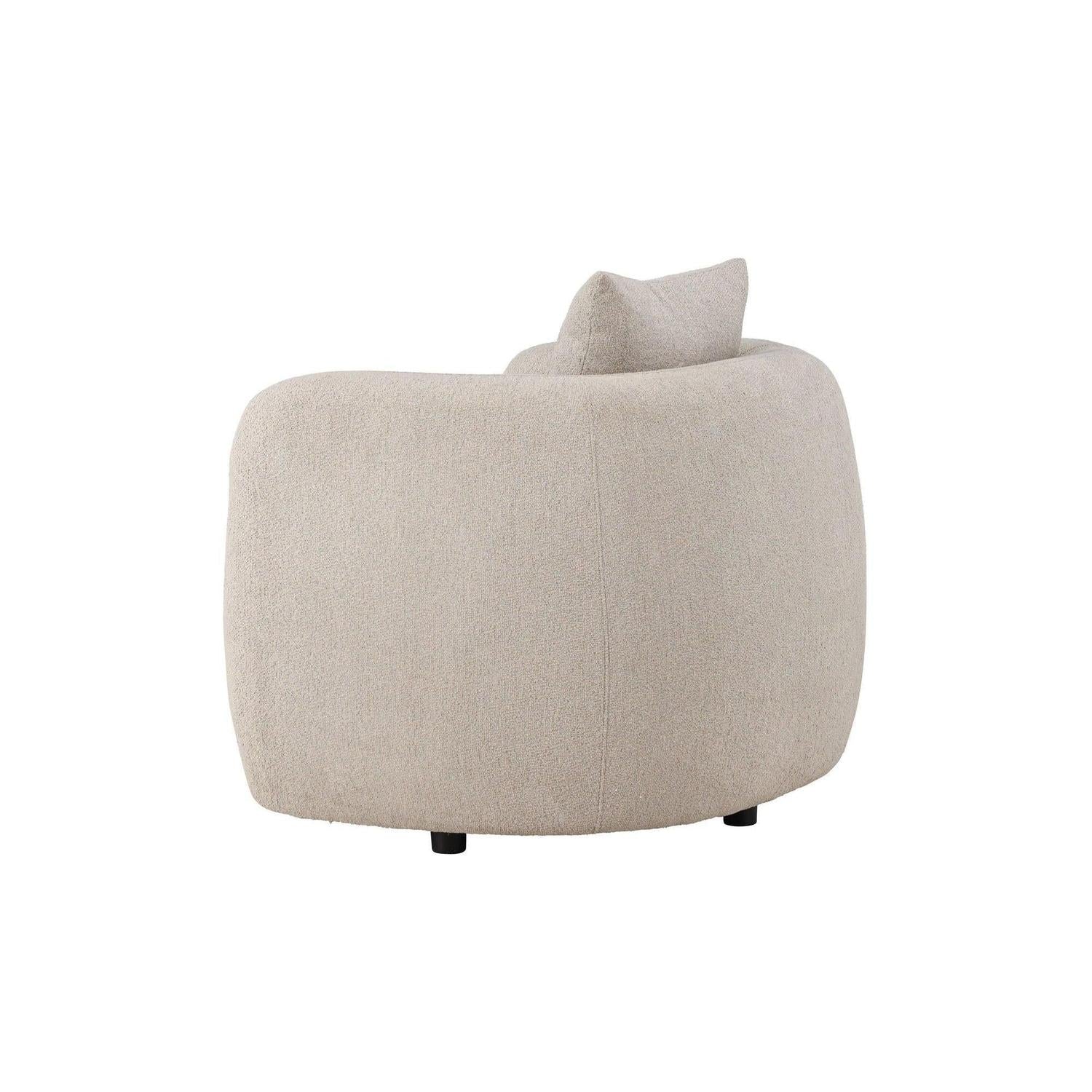 Sessel Cielo aus Bouclé - Beige-Sessel-Venture Home-le canapé