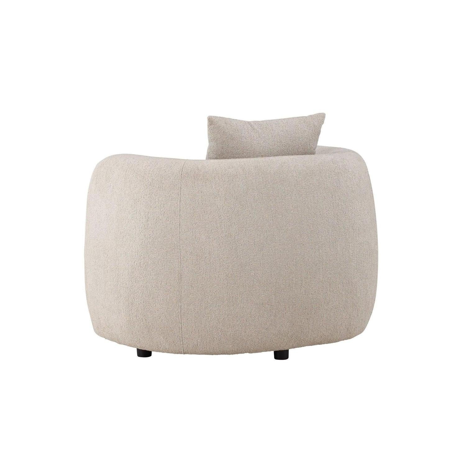 Sessel Cielo aus Bouclé - Beige-Sessel-Venture Home-le canapé