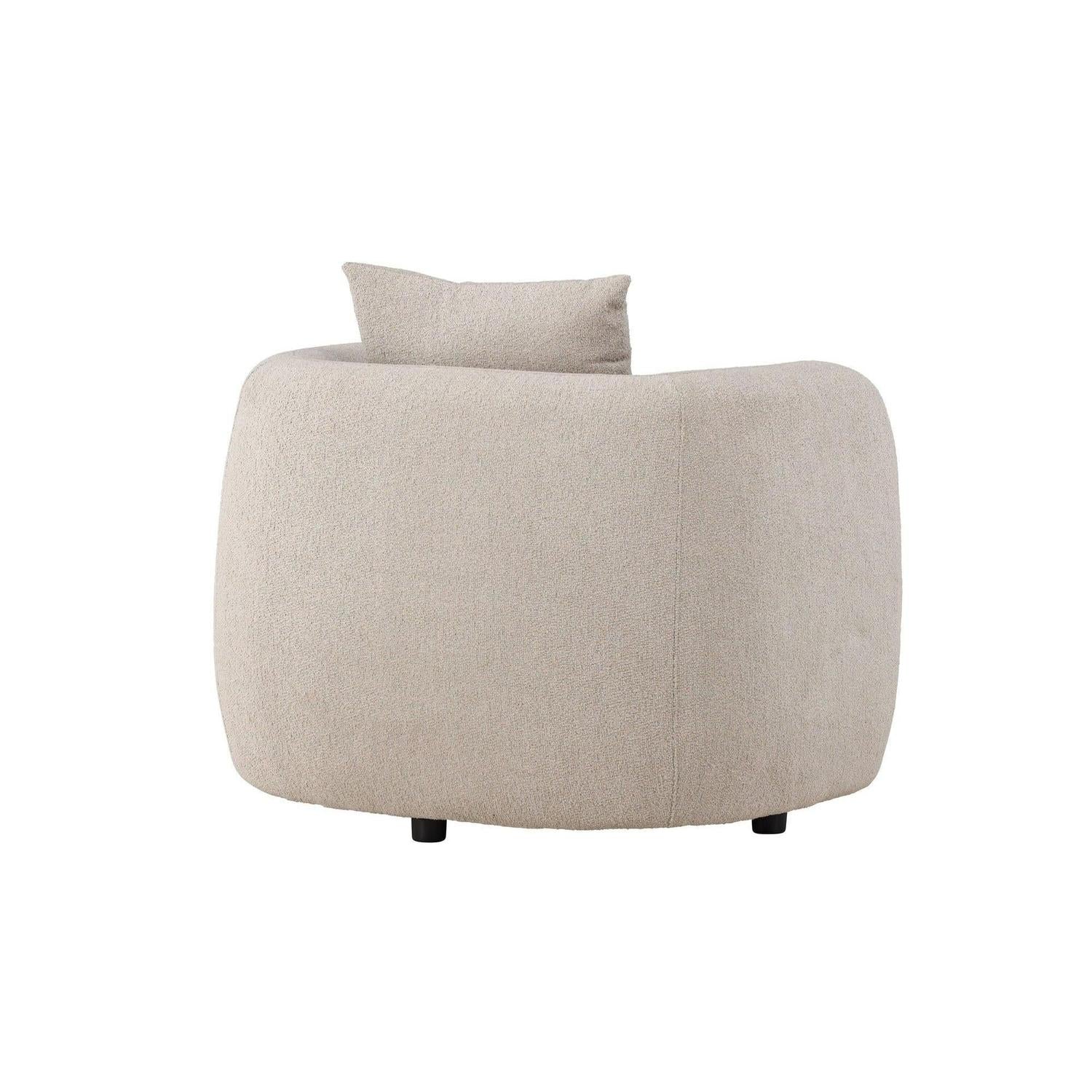 Sessel Cielo aus Bouclé - Beige-Sessel-Venture Home-le canapé