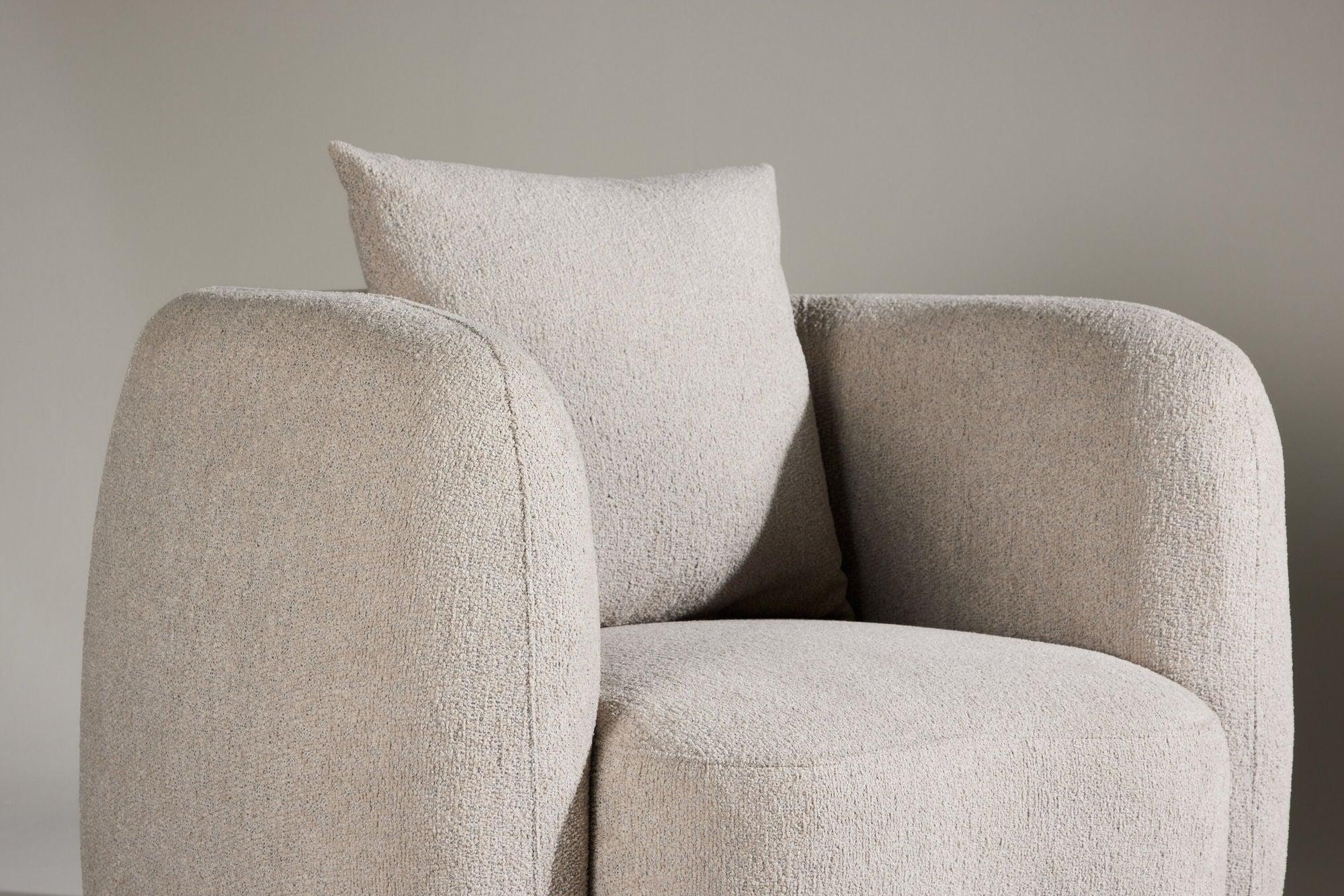 Sessel Cielo aus Bouclé - Beige-Sessel-Venture Home-le canapé