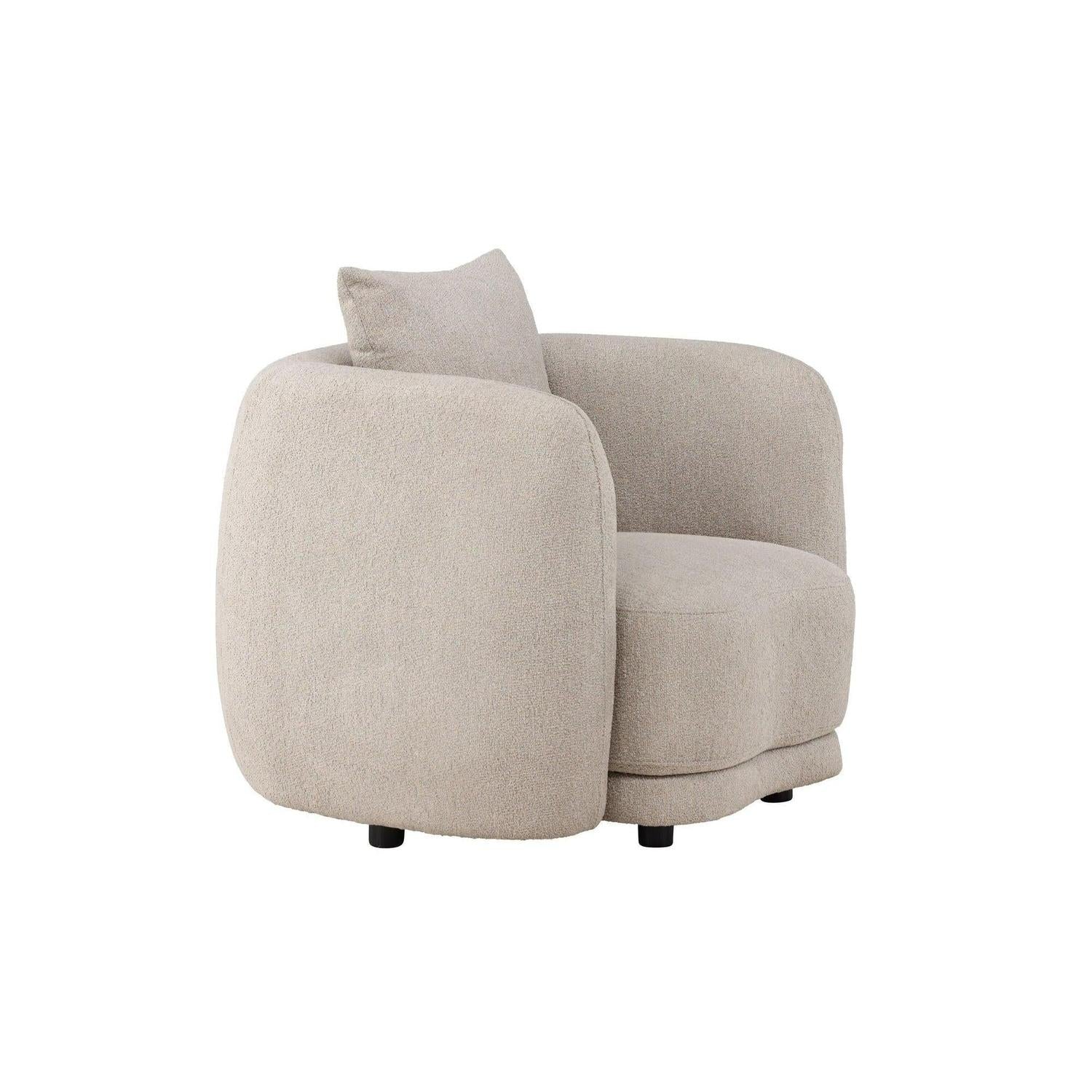 Sessel Cielo aus Bouclé - Beige-Sessel-Venture Home-le canapé