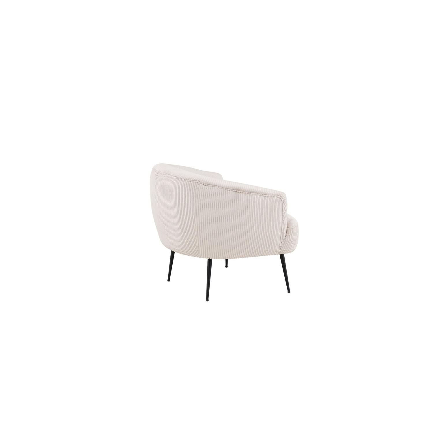 Sessel Derry aus Kord - Beige-Sessel-Venture Home-le canapé