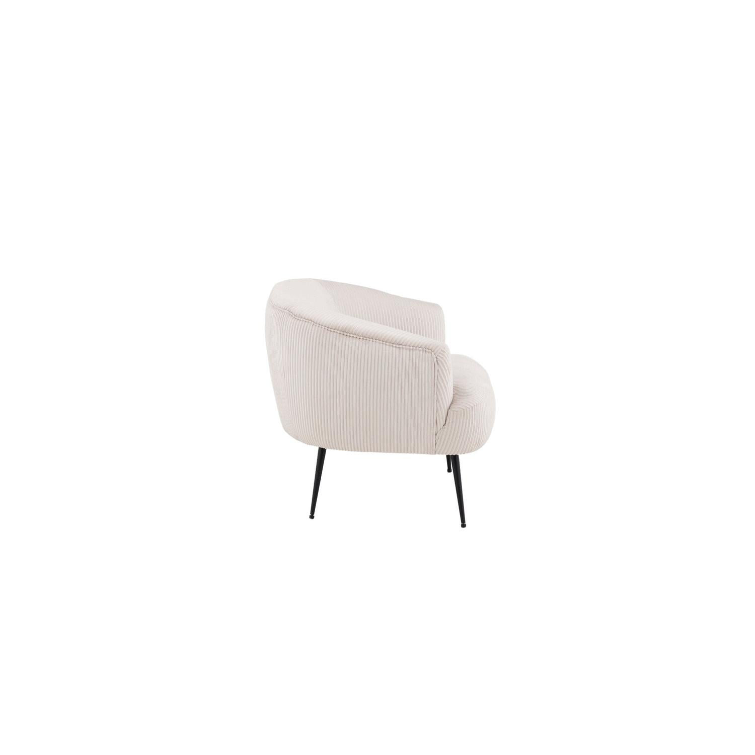 Sessel Derry aus Kord - Beige-Sessel-Venture Home-le canapé