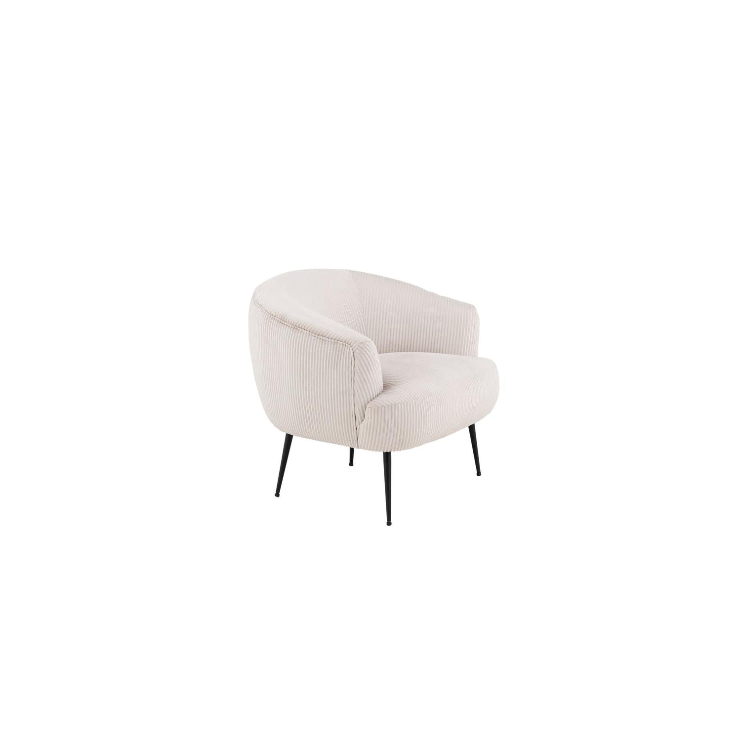 Sessel Derry aus Kord - Beige-Sessel-Venture Home-le canapé