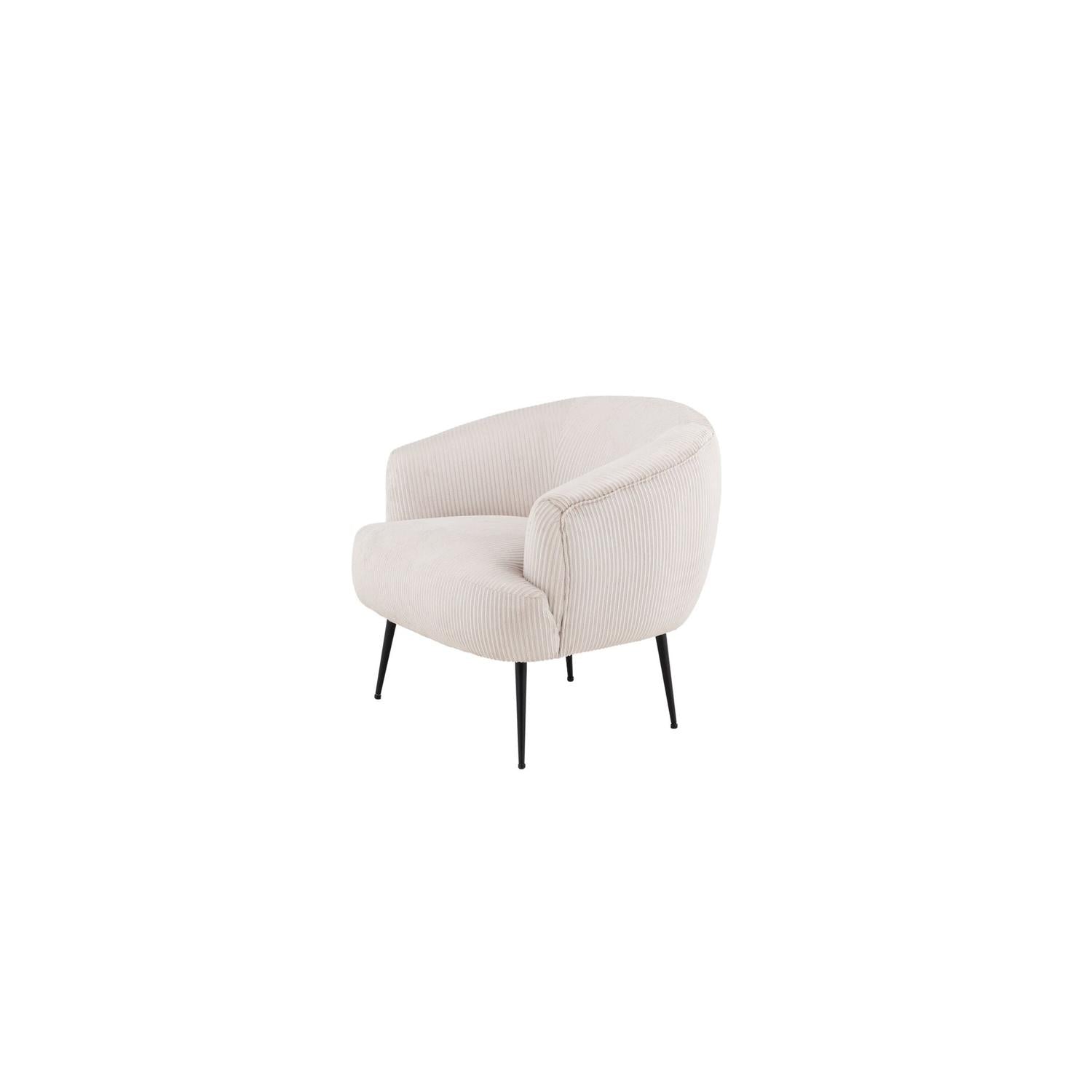Sessel Derry aus Kord - Beige-Sessel-Venture Home-le canapé