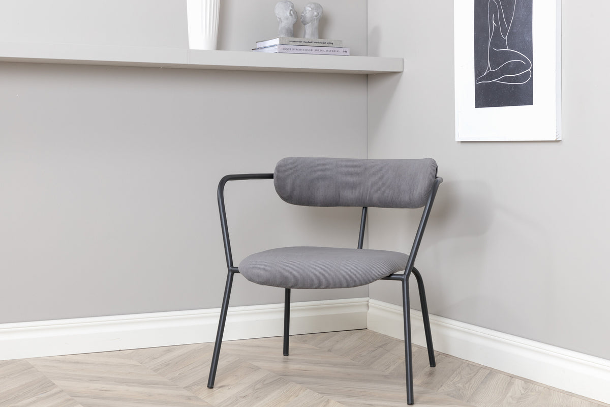 Sessel Duffy mit Armlehnen - Grau-Sessel-Venture Home-le canapé