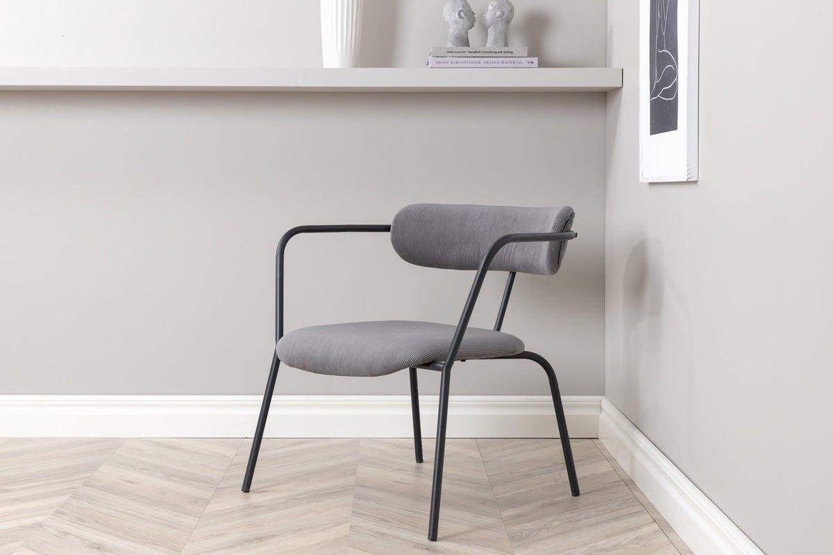 Sessel Duffy mit Armlehnen - Grau-Sessel-Venture Home-le canapé