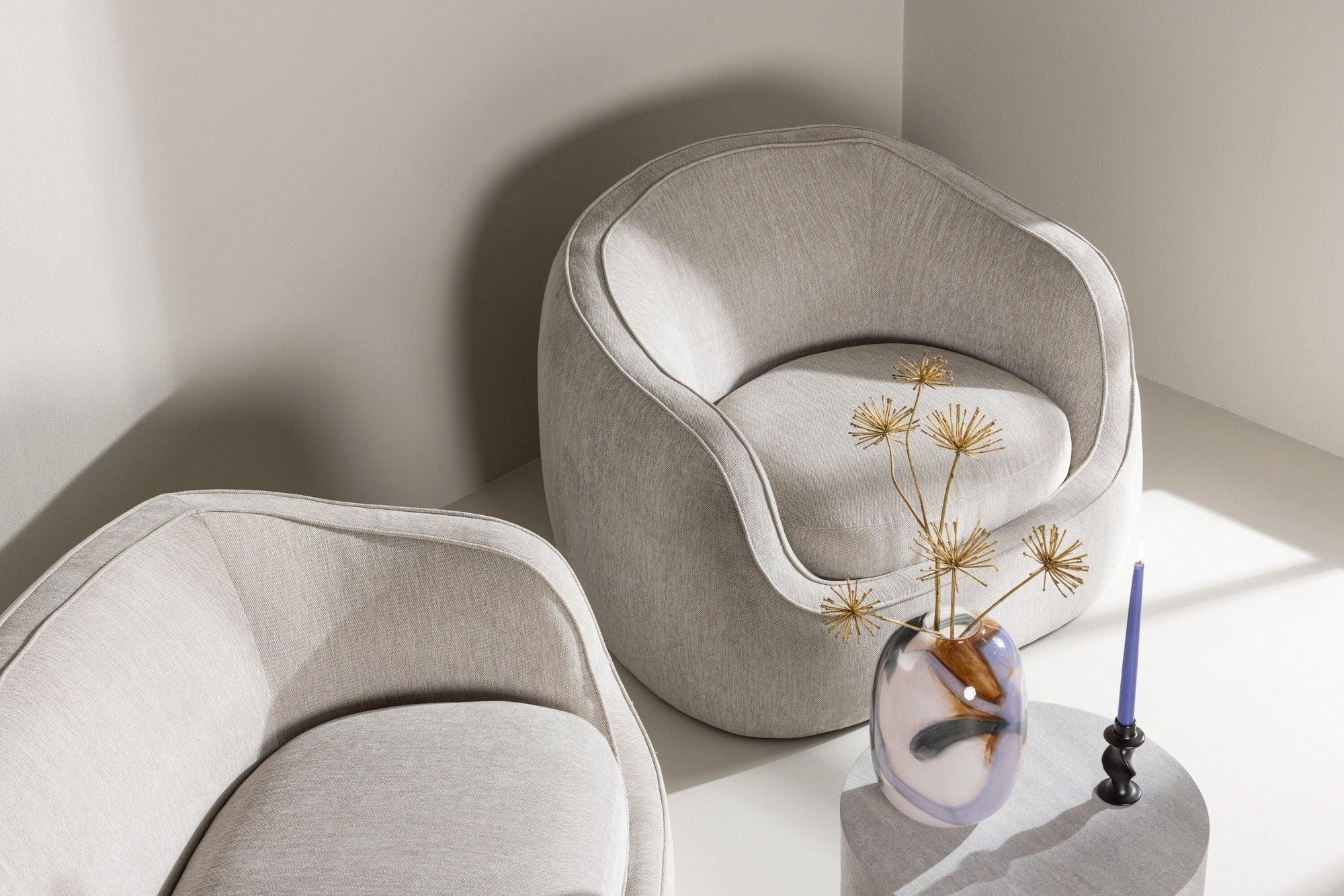 Sessel Elio - Hellgrau-Sessel-Venture Home-le canapé