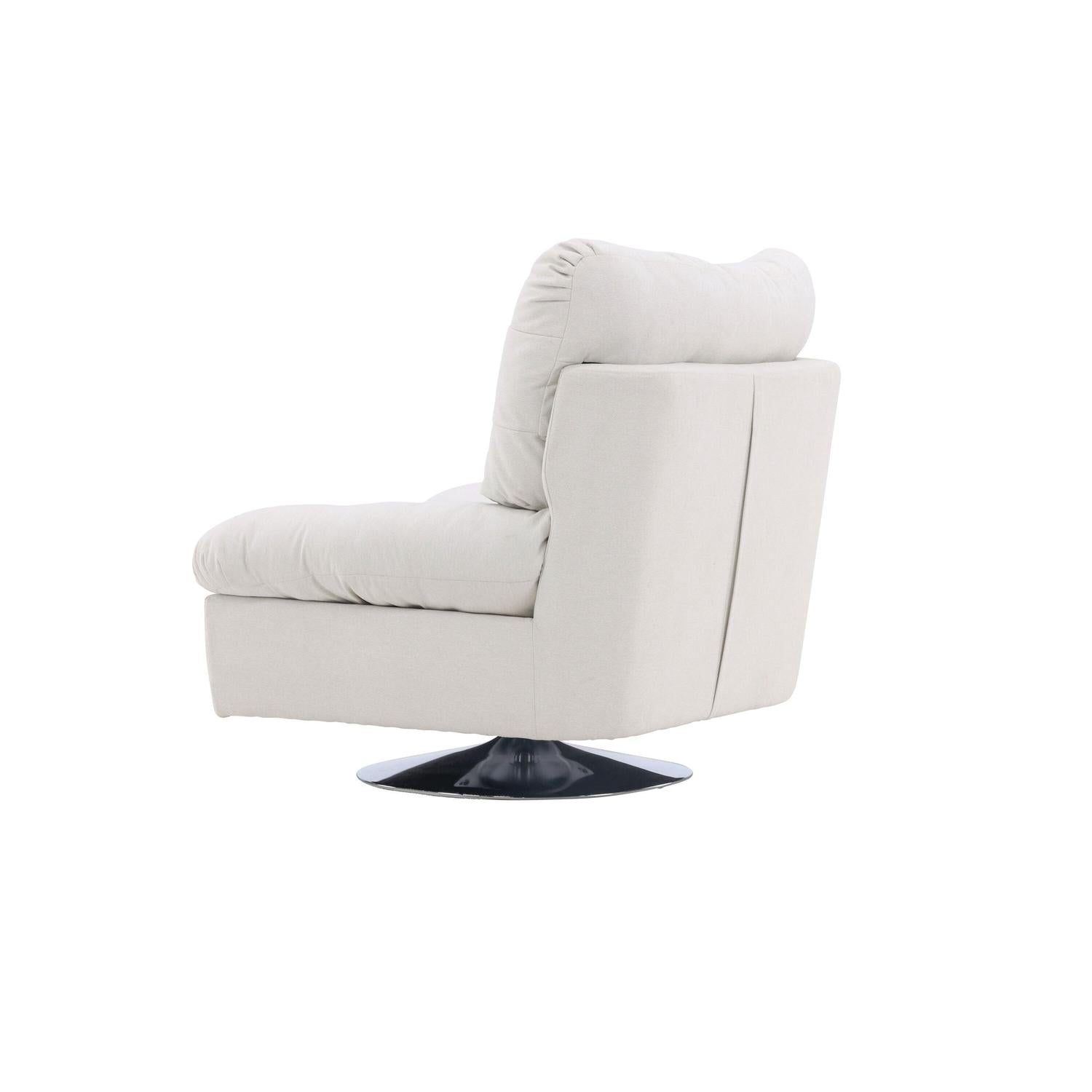 Sessel Florens aus Textilstoff - Weiß-Sessel-Venture Home-le canapé