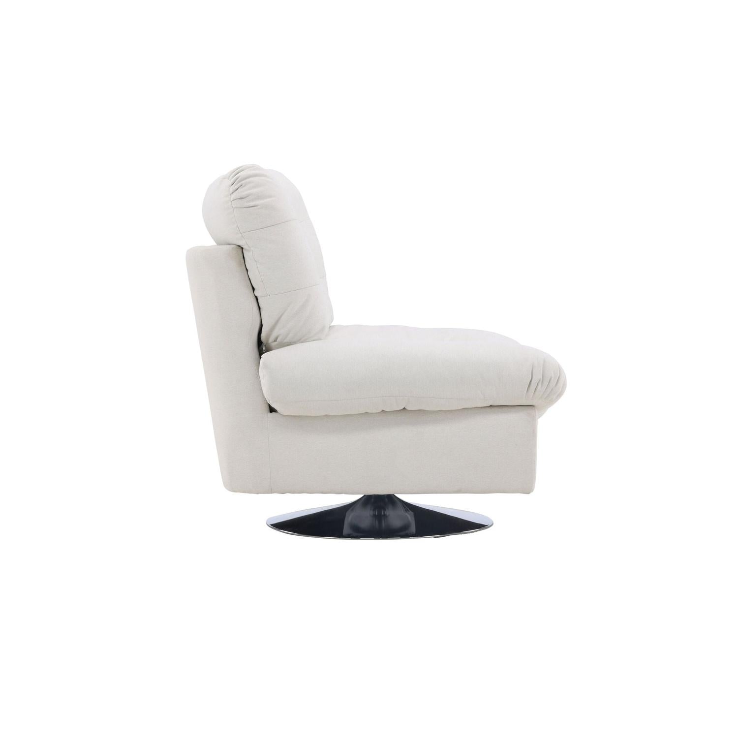 Sessel Florens aus Textilstoff - Weiß-Sessel-Venture Home-le canapé