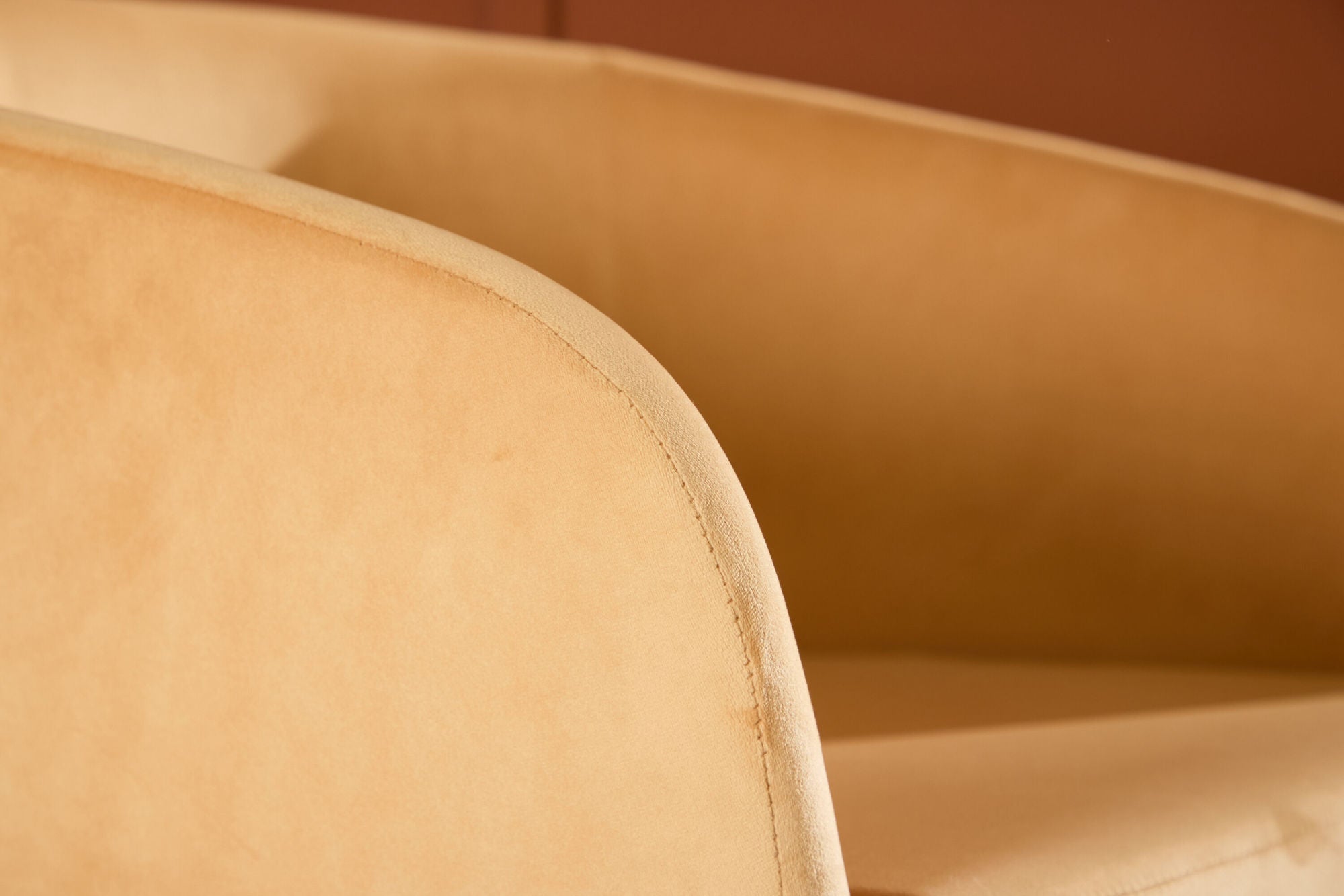 Sessel Fluffy aus Samt - Gelb-Sessel-Venture Home-le canapé