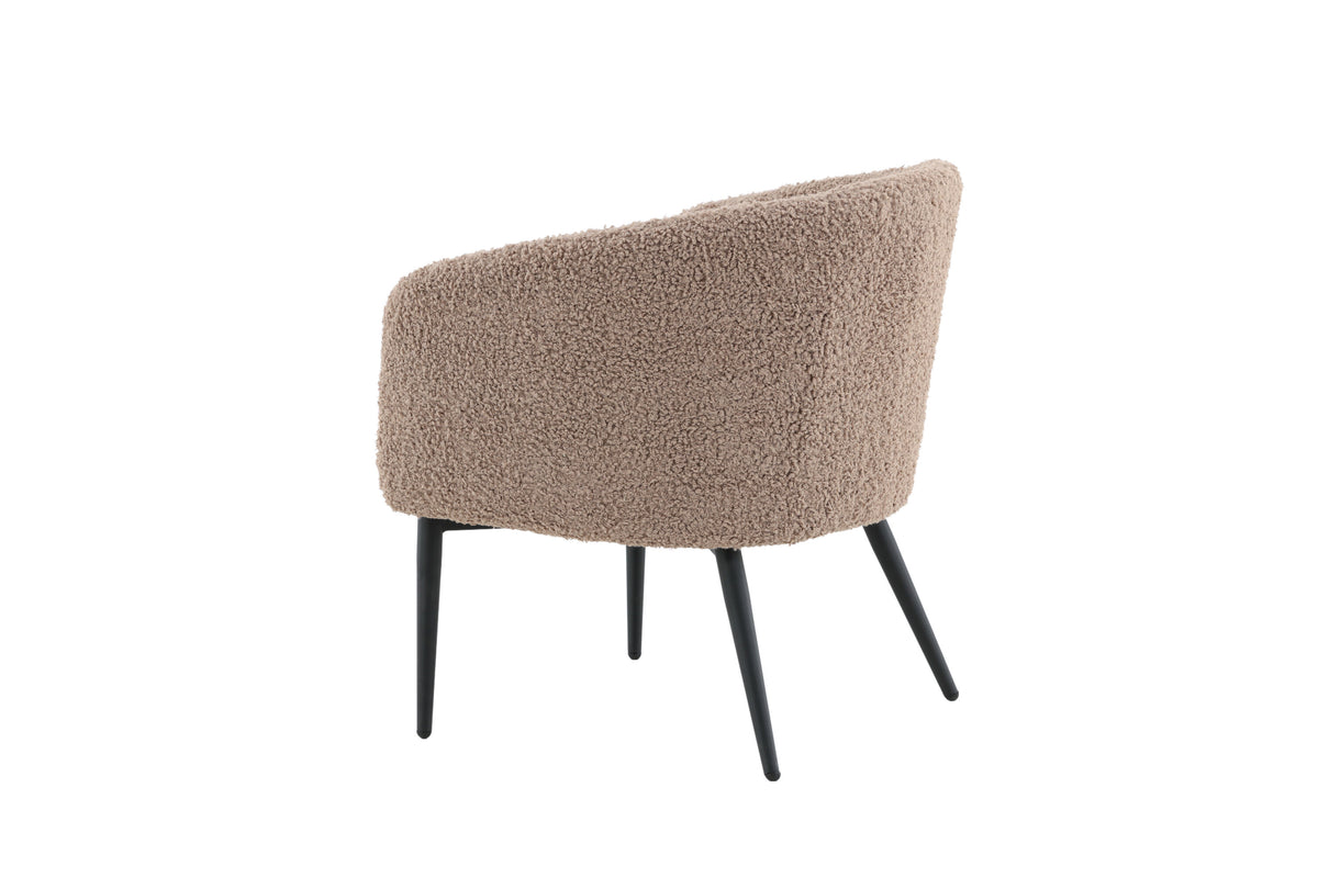 Sessel Fluffy aus Teddy Bouclé - Braun-Sessel-Venture Home-le canapé