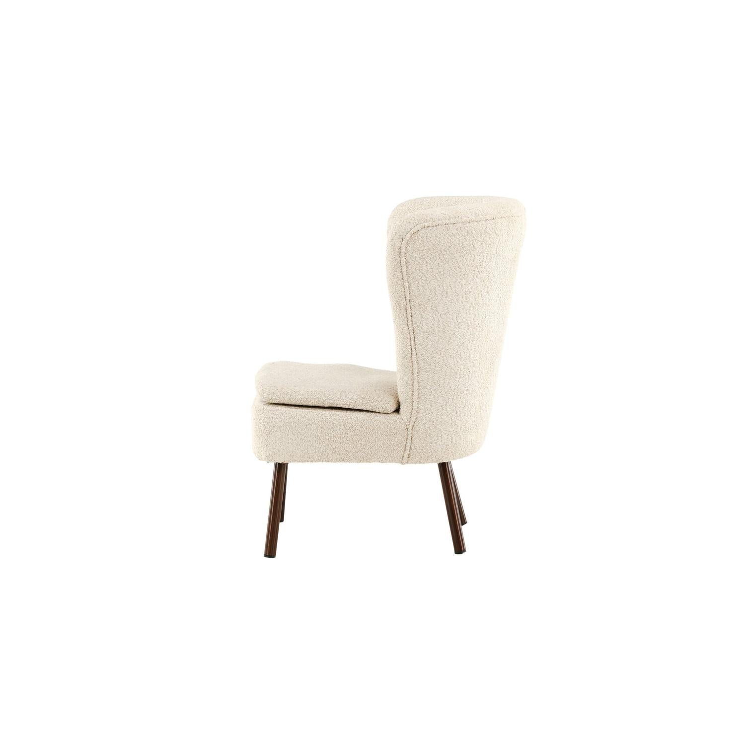 Sessel Hällsö aus Teddy-Bouclé - Beige-Sessel-Vind-le canapé