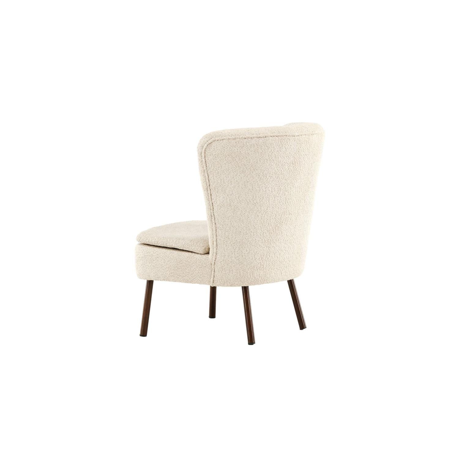Sessel Hällsö aus Teddy-Bouclé - Beige-Sessel-Vind-le canapé