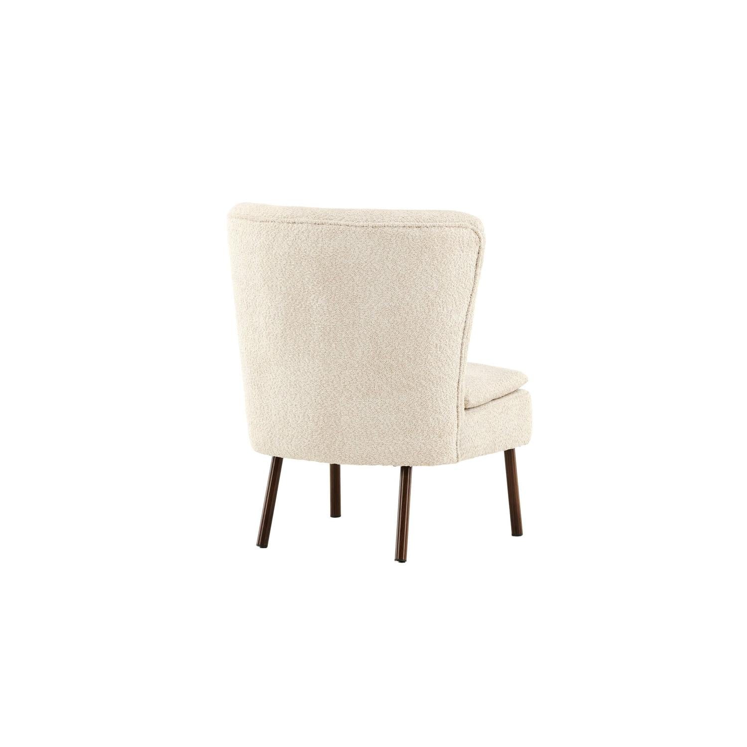 Sessel Hällsö aus Teddy-Bouclé - Beige-Sessel-Vind-le canapé