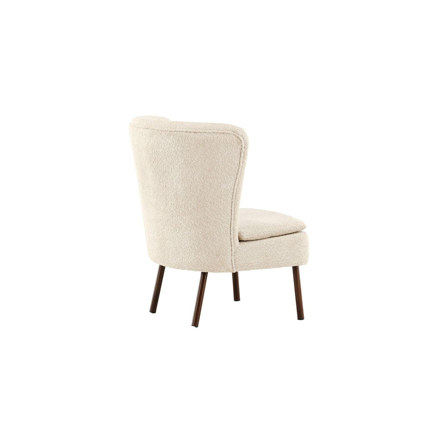 Sessel Hällsö aus Teddy-Bouclé - Beige-Sessel-Vind-le canapé