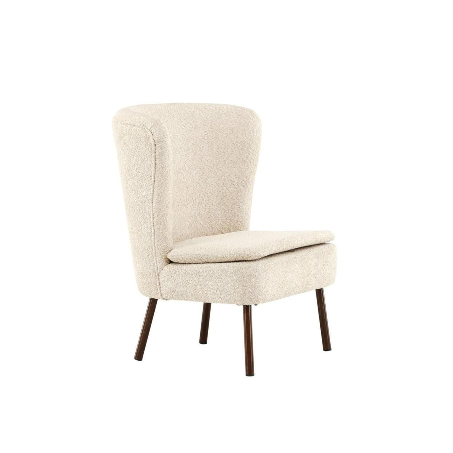 Sessel Hällsö aus Teddy-Bouclé - Beige-Sessel-Vind-le canapé