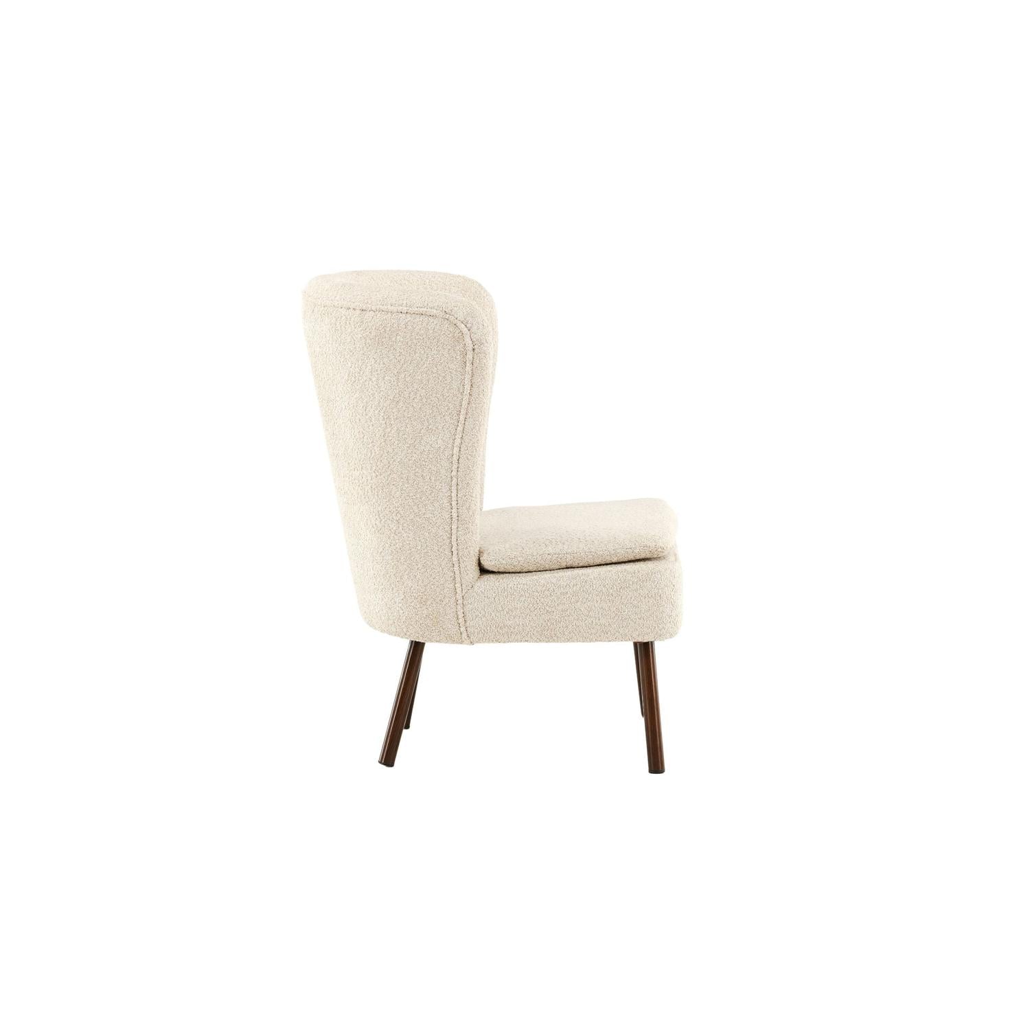 Sessel Hällsö aus Teddy-Bouclé - Beige-Sessel-Vind-le canapé