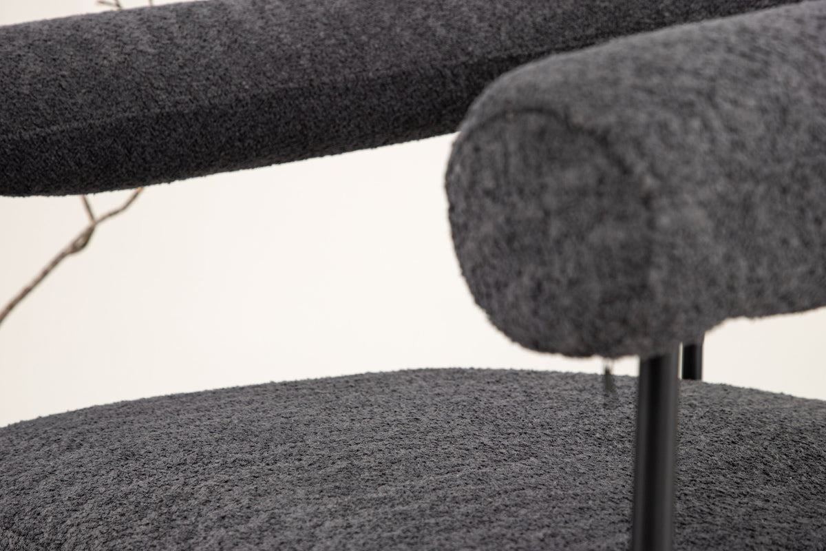 Sessel Hökåsen mit Armlehnen - Dunkelgrau-Sessel-Venture Home-le canapé