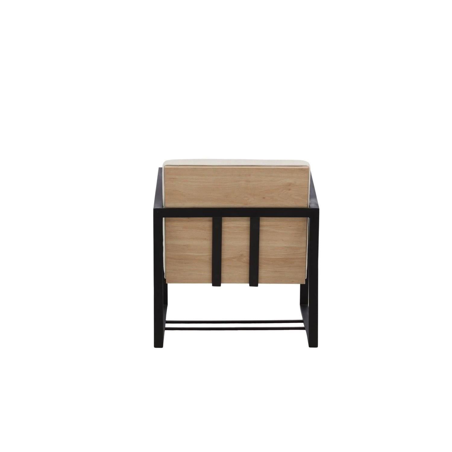 Sessel Kansas mit Metallgestell - Weiß-Sessel-Venture Home-le canapé